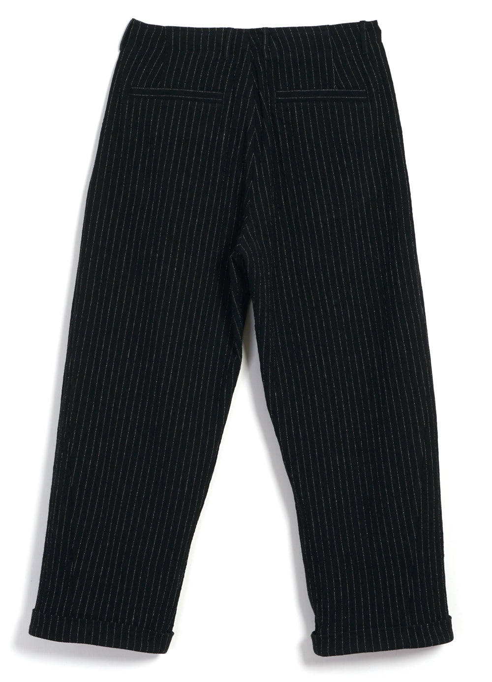 BOBBY | Super Wide Pleated Trousers | Big Pin Black