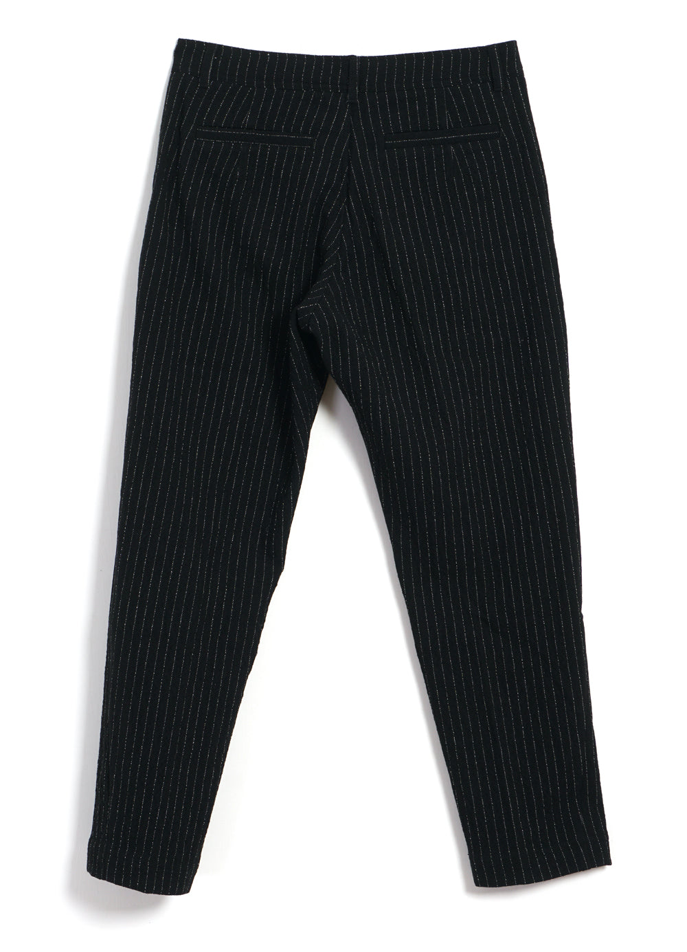 TYGE | Wide Cut Cropped Trousers | Big Pin Black