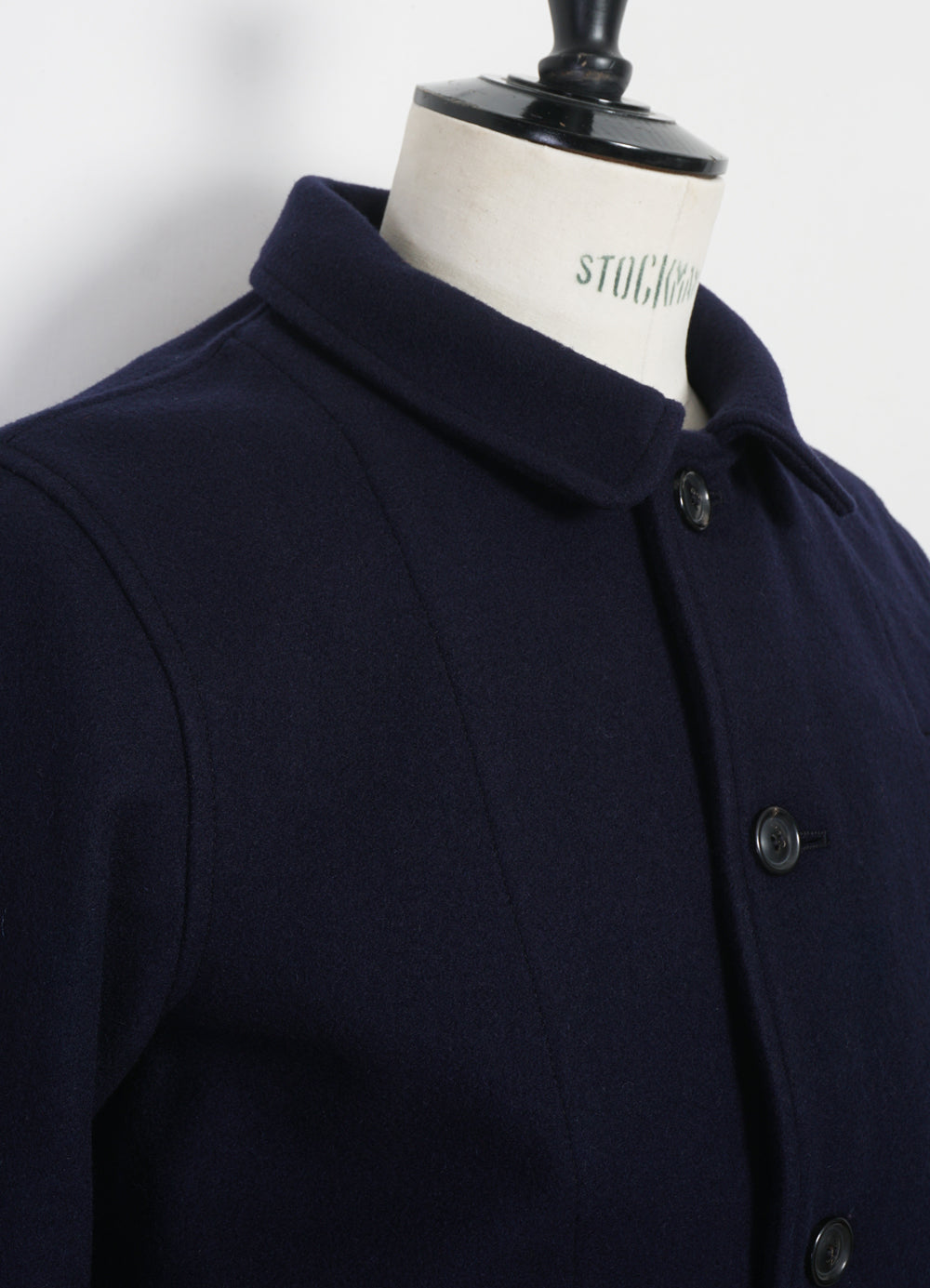 ATLAS | Short Wool Felt Jacket | Solid Blue