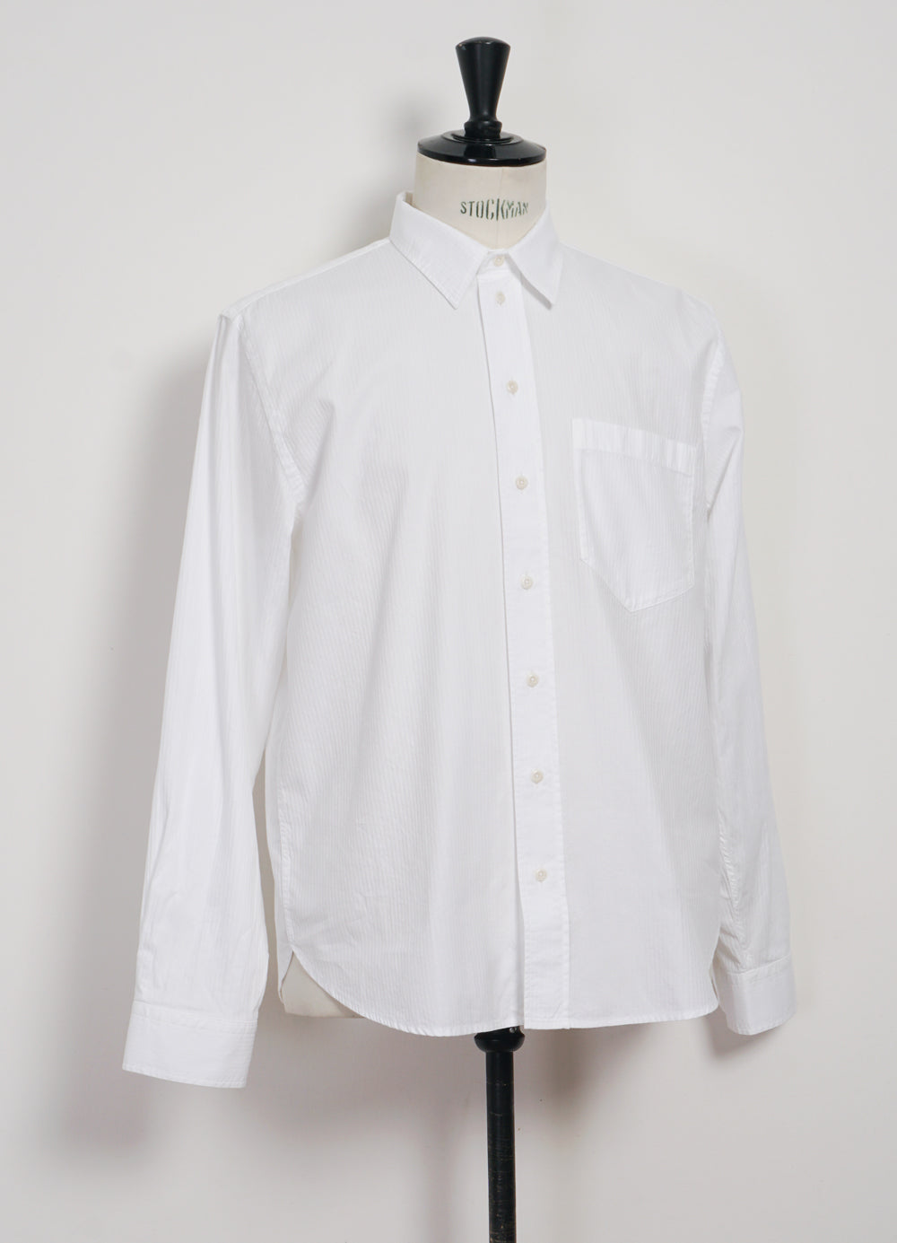 RAYMOND | Relaxed Classic Herringbone Shirt | White