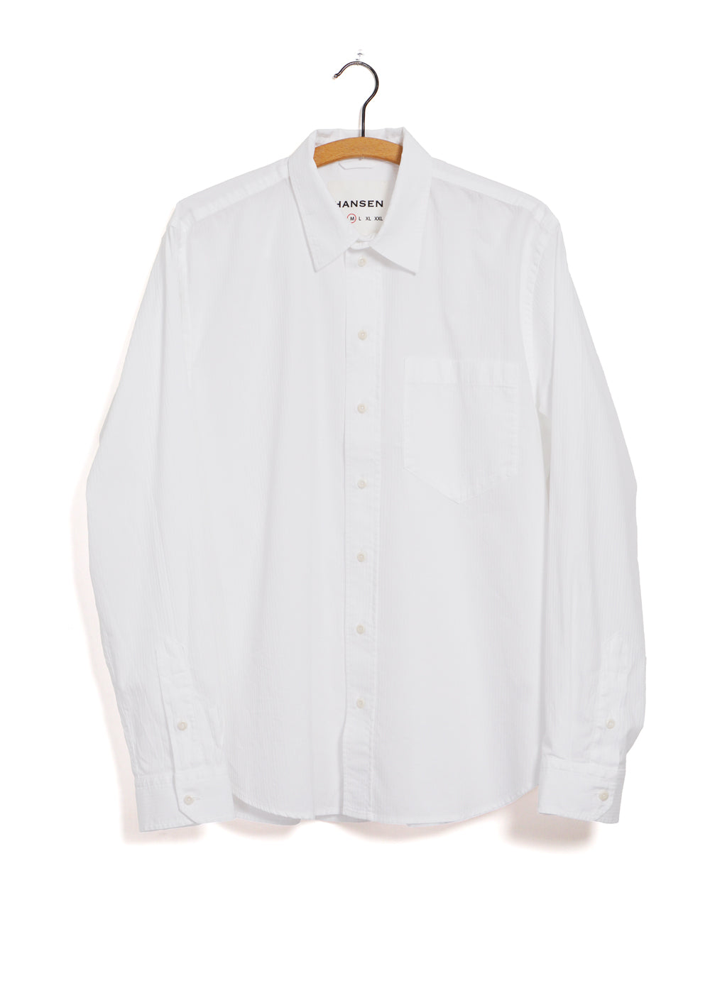 RAYMOND | Relaxed Classic Herringbone Shirt | White