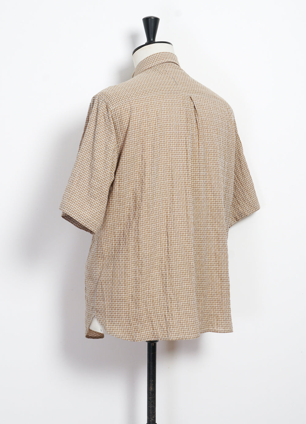 REIDAR | Loose Fit Short Sleeve Shirt | Brown Checks