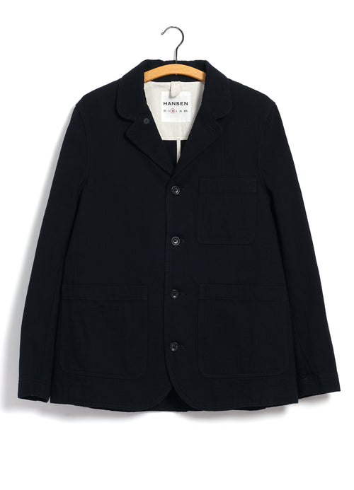 JOSEF | Refined Workwear Jacket | Black Slub