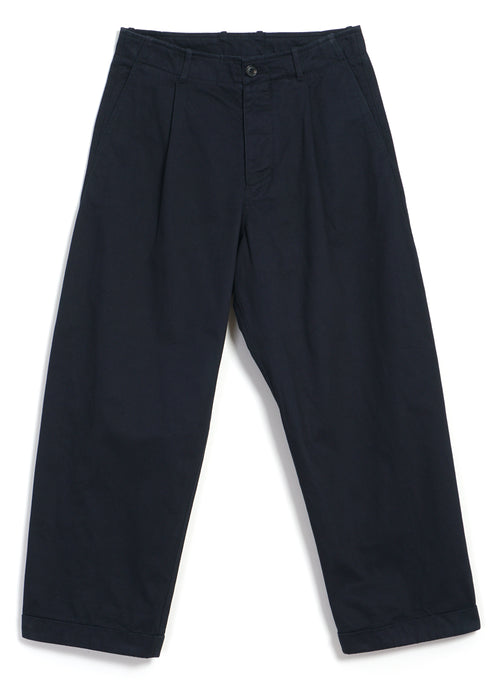 BOBBY | Wide Pleated Everyday Trousers | Navy