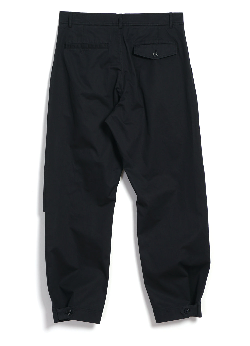 KARLO | Wide Pleated Trousers | Black Drill