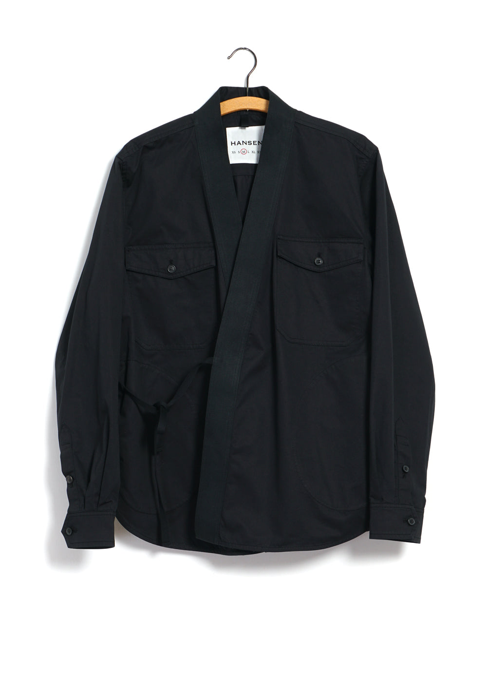 REMY | East & West Shirt Jacket | Black Drill