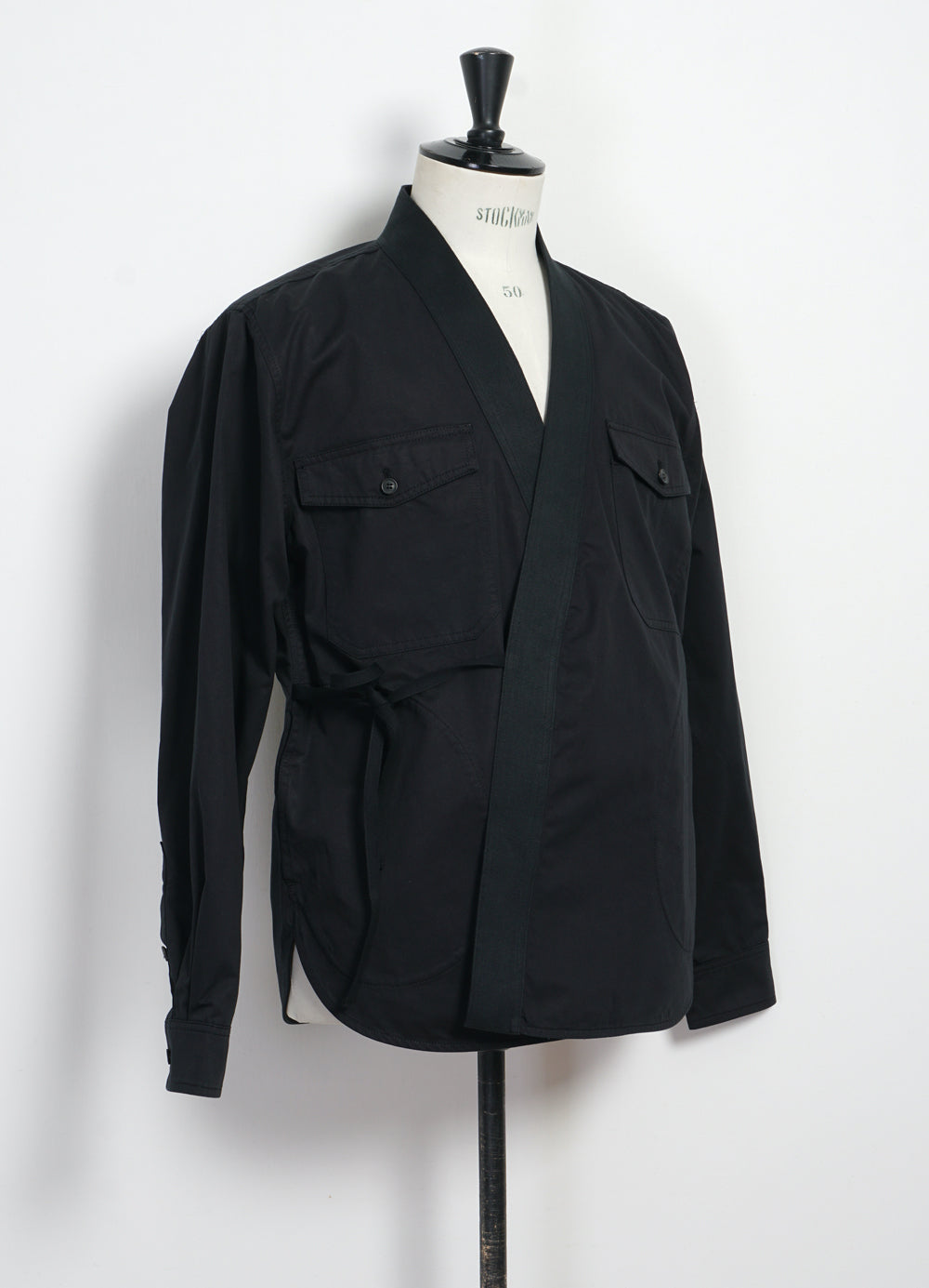 REMY | East & West Shirt Jacket | Black Drill