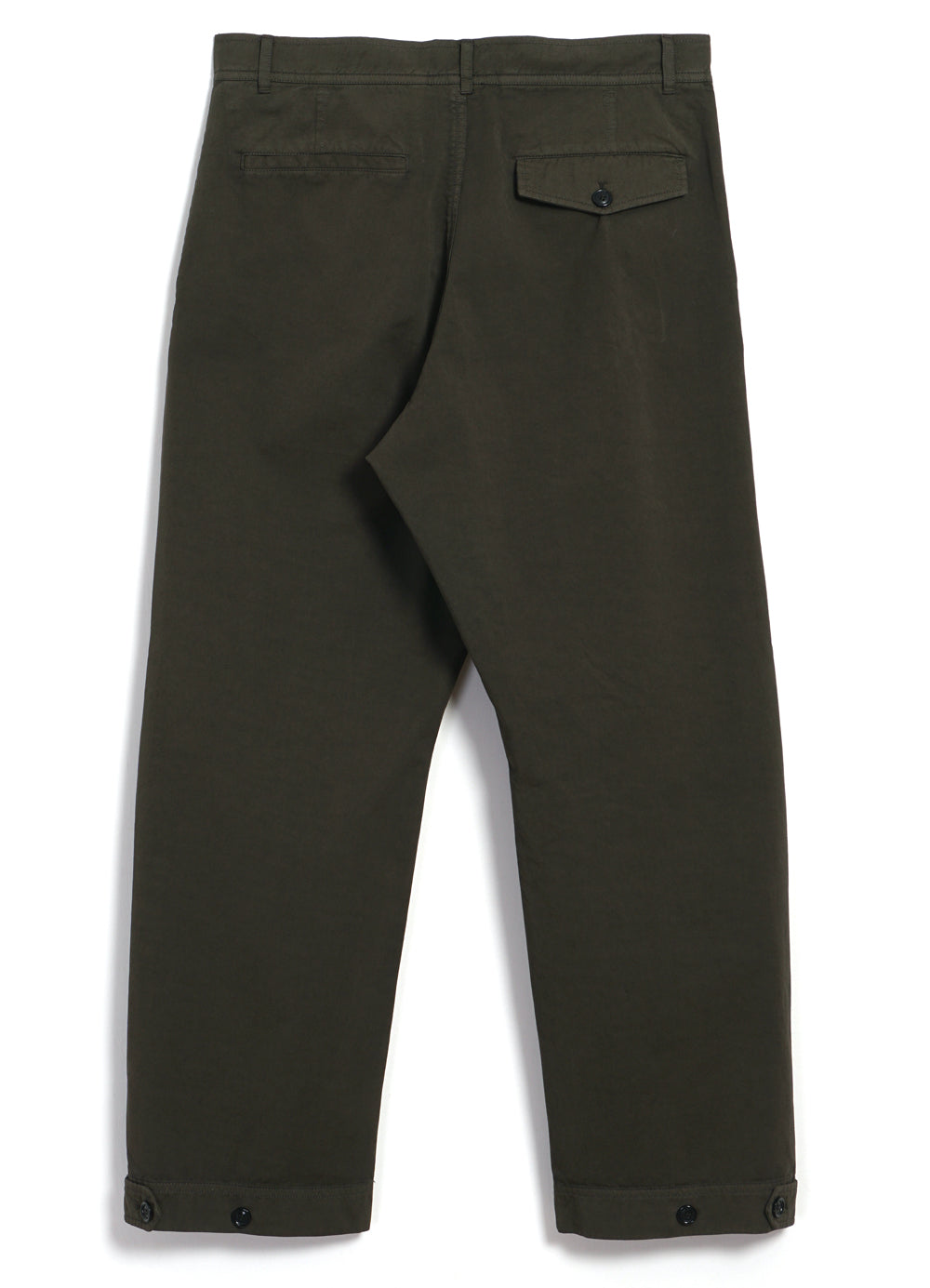 KARLO | Wide Pleated Trousers | Olive Drill