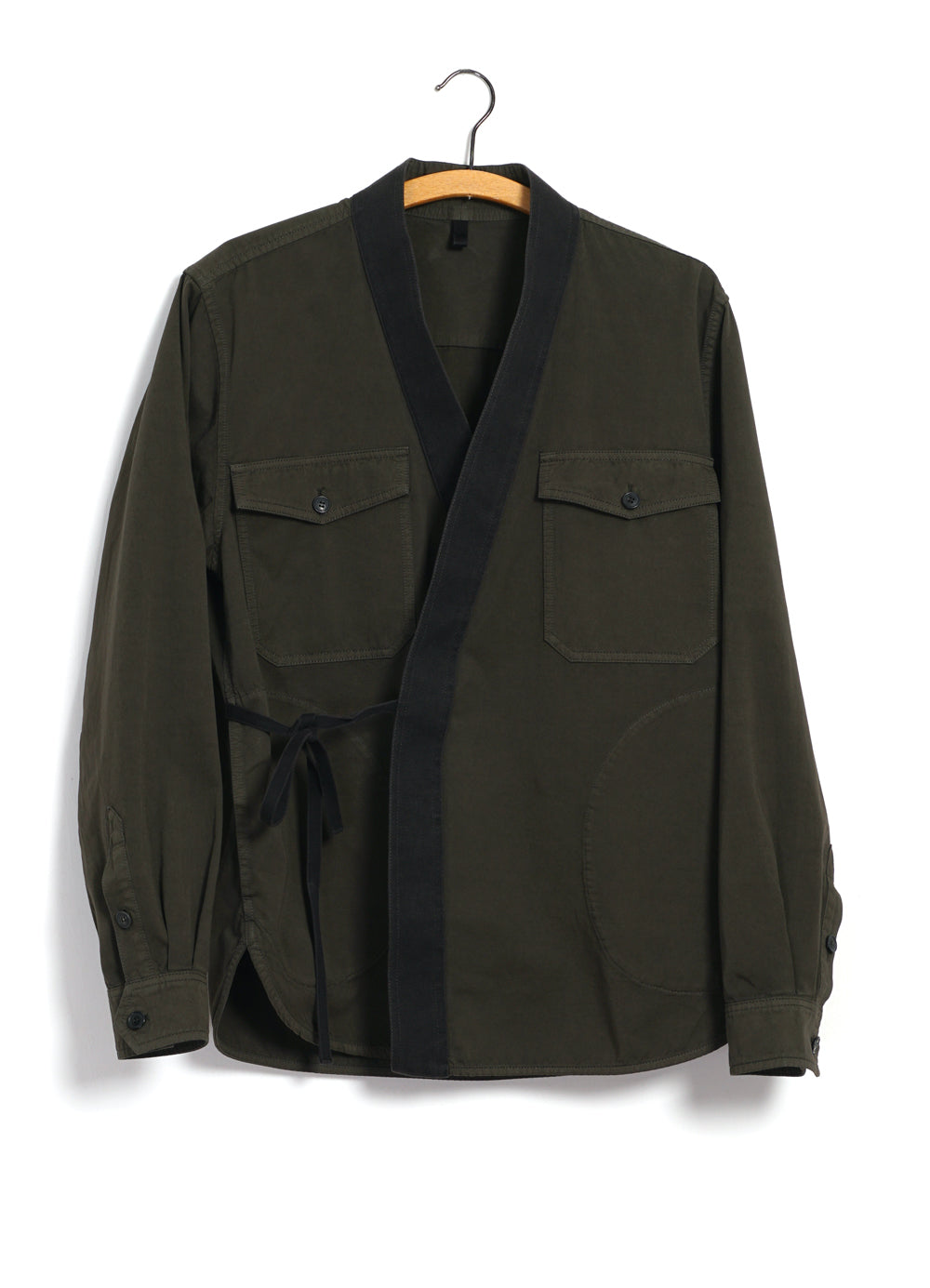 REMY | East & West Shirt Jacket | Olive Drill