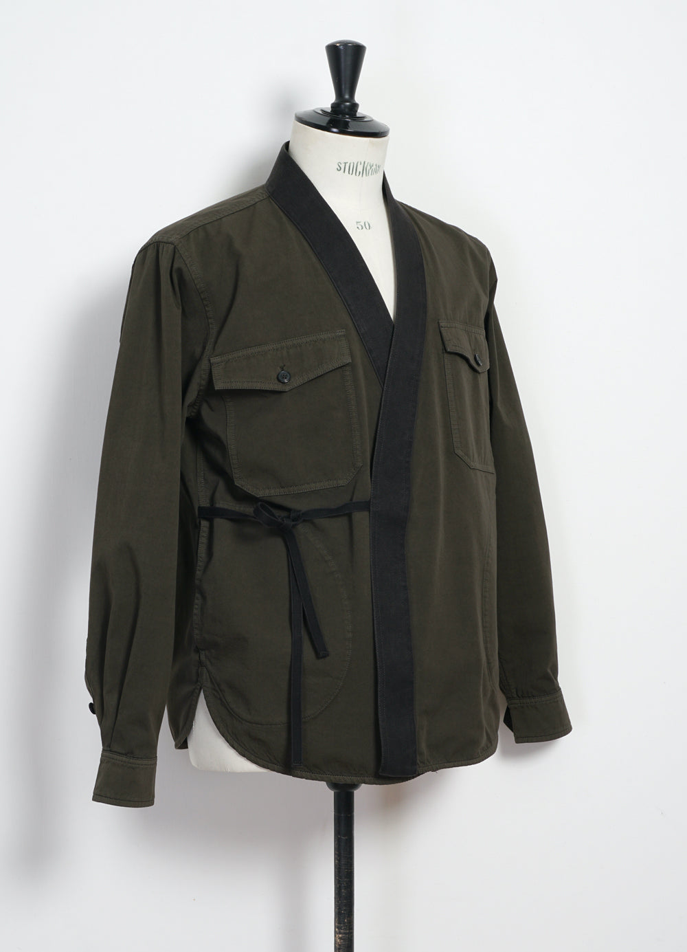 REMY | East & West Shirt Jacket | Olive Drill
