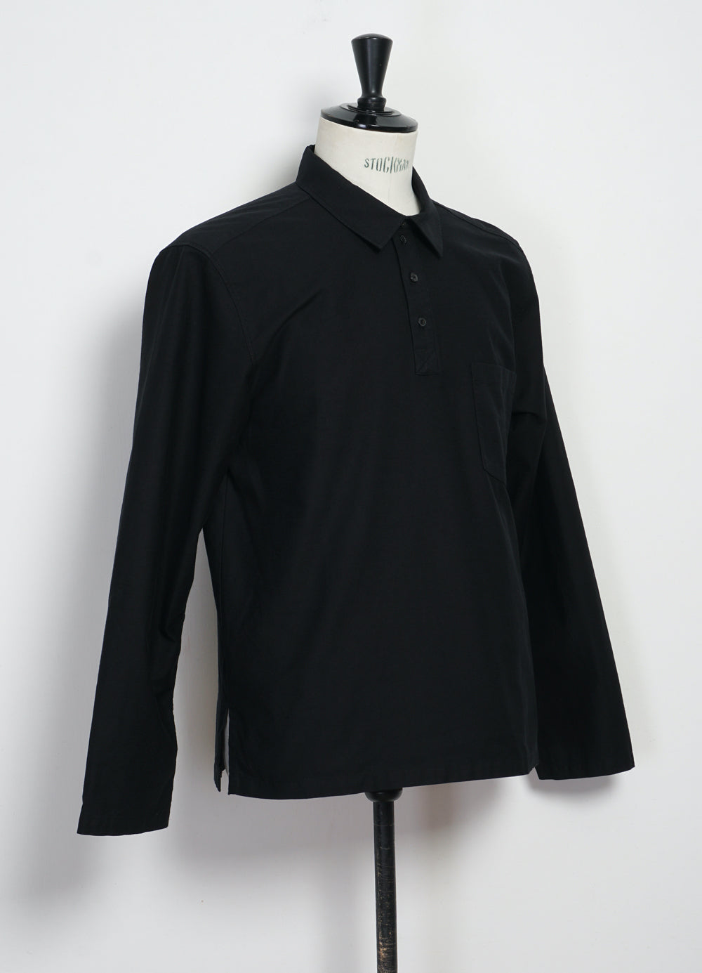 MARCO 29-12-2 | Polo Style Pull-on Shirt | Black