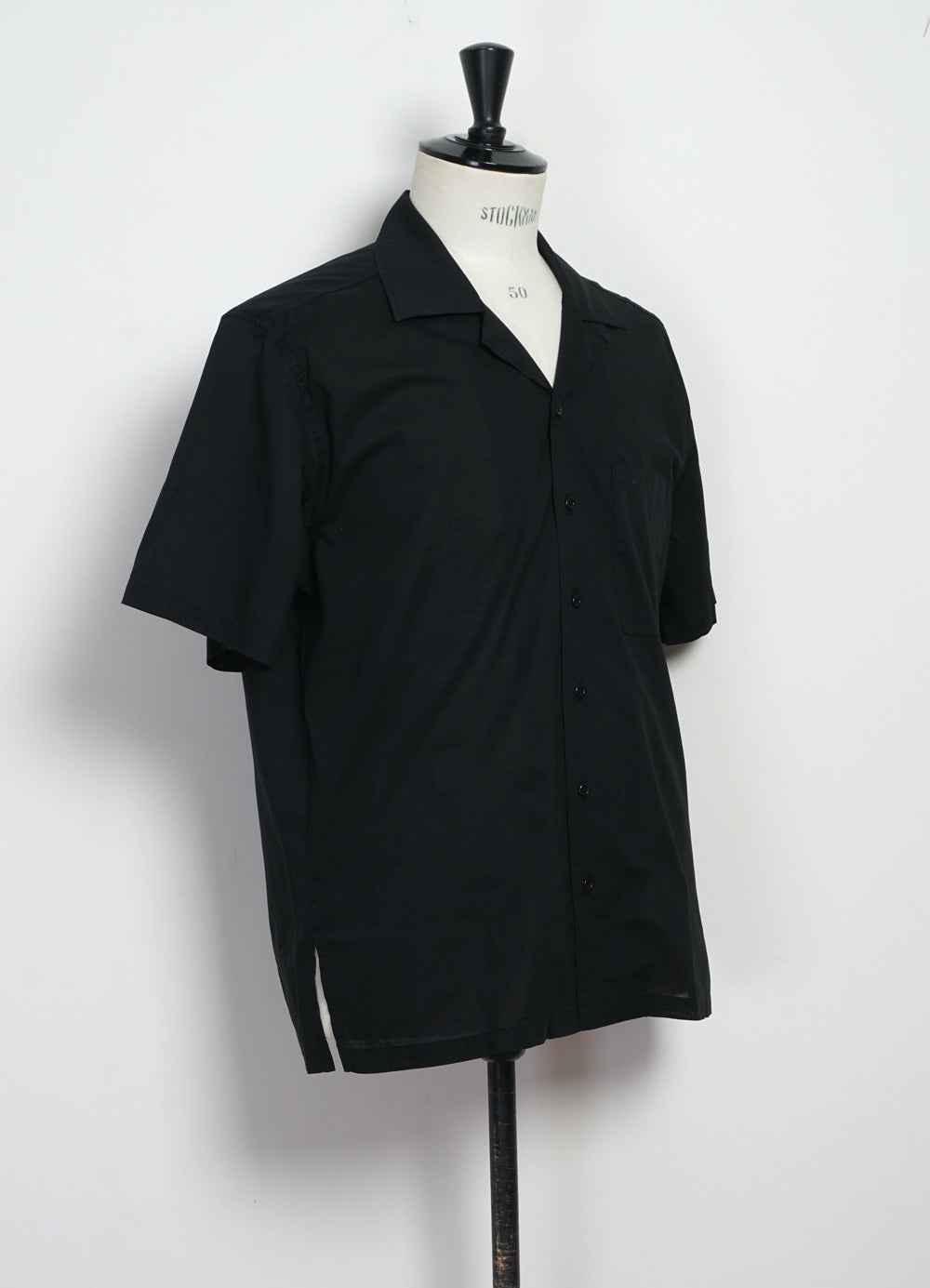 CALEB 29-43-2 | Short Sleeve Cabana Shirt | Black