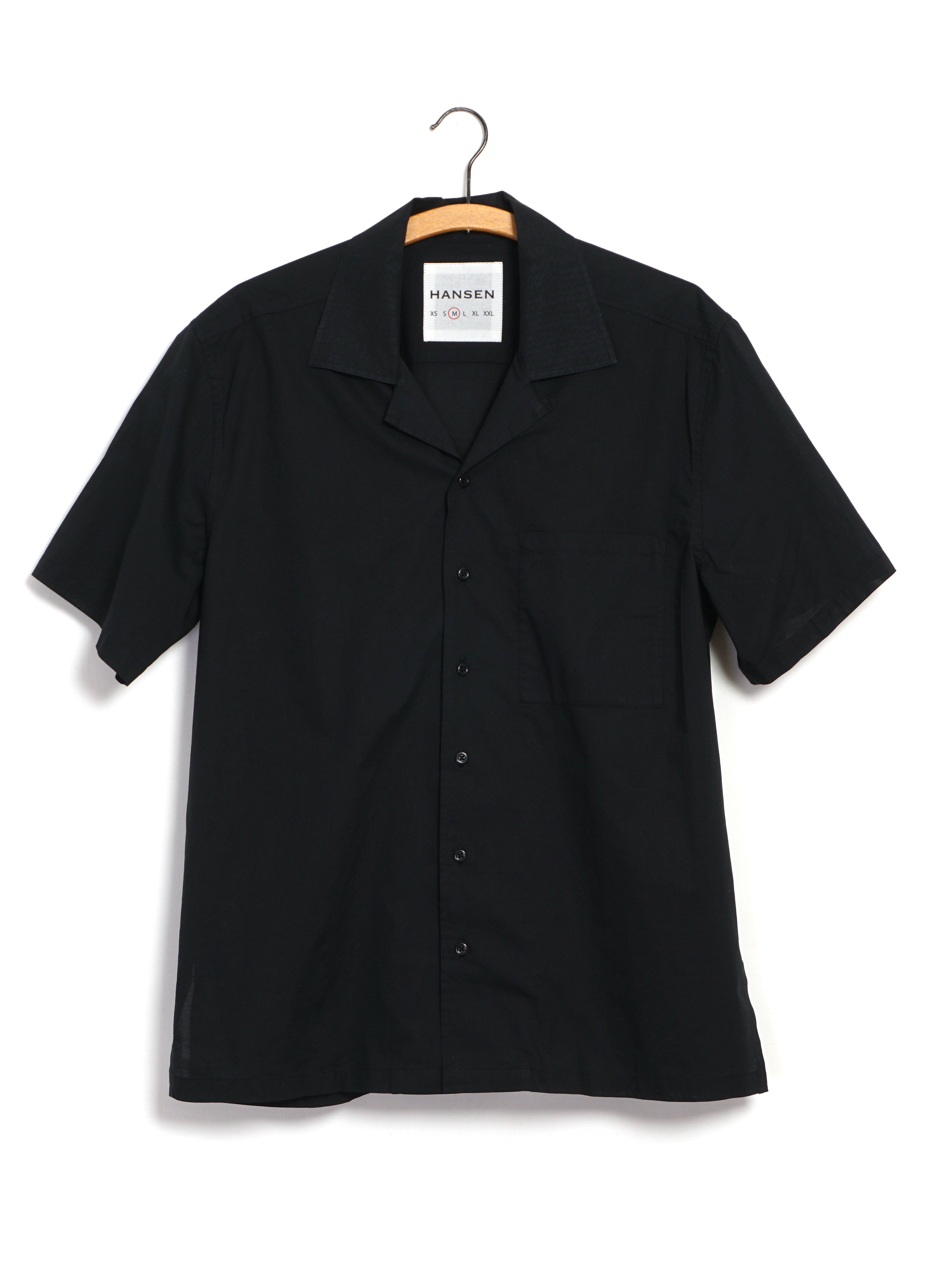 CALEB 29-43-2 | Short Sleeve Cabana Shirt | Black