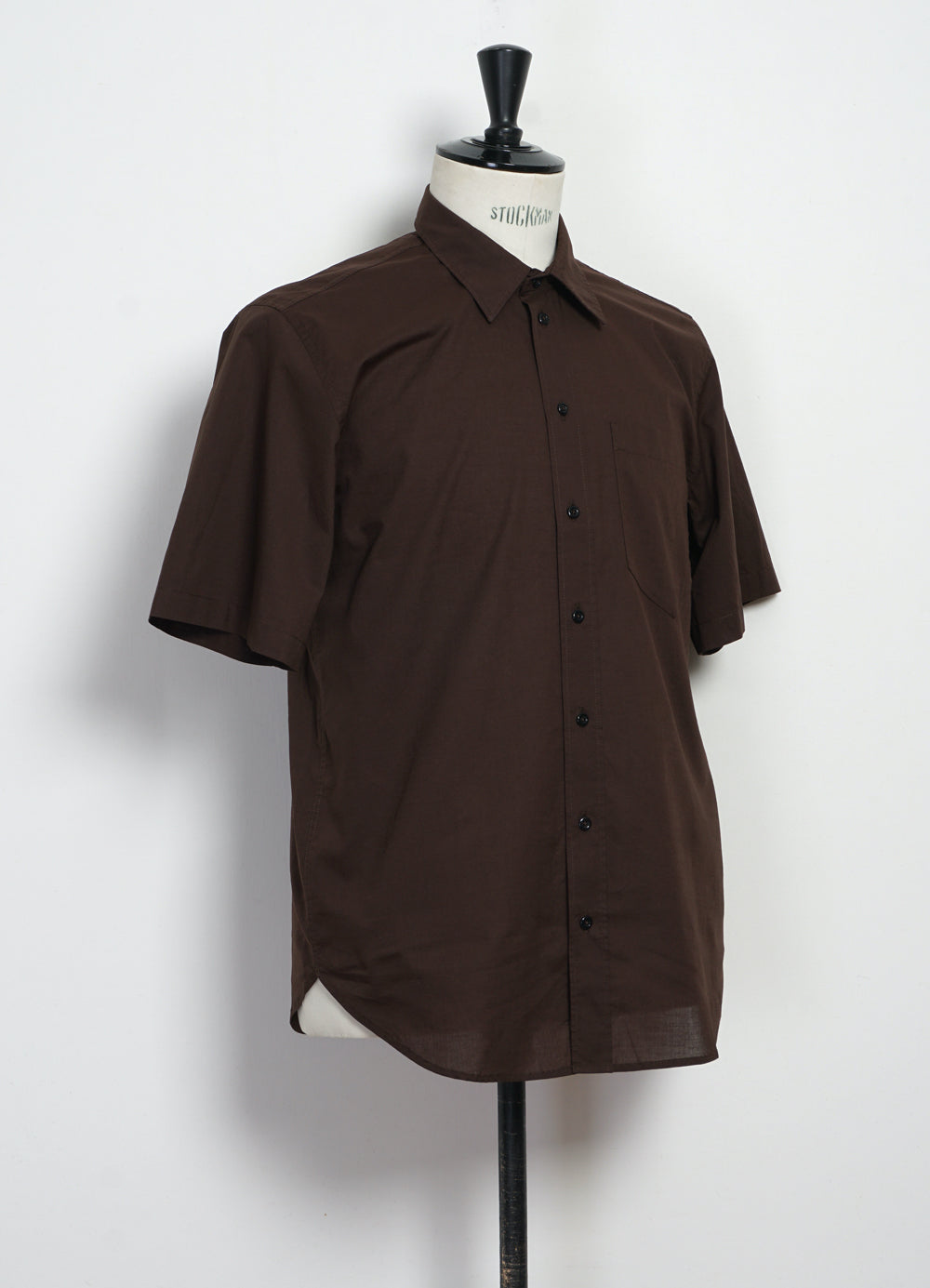 REIDAR 29-47-9 | Loose Fit Short Sleeve Shirt | Chocolate