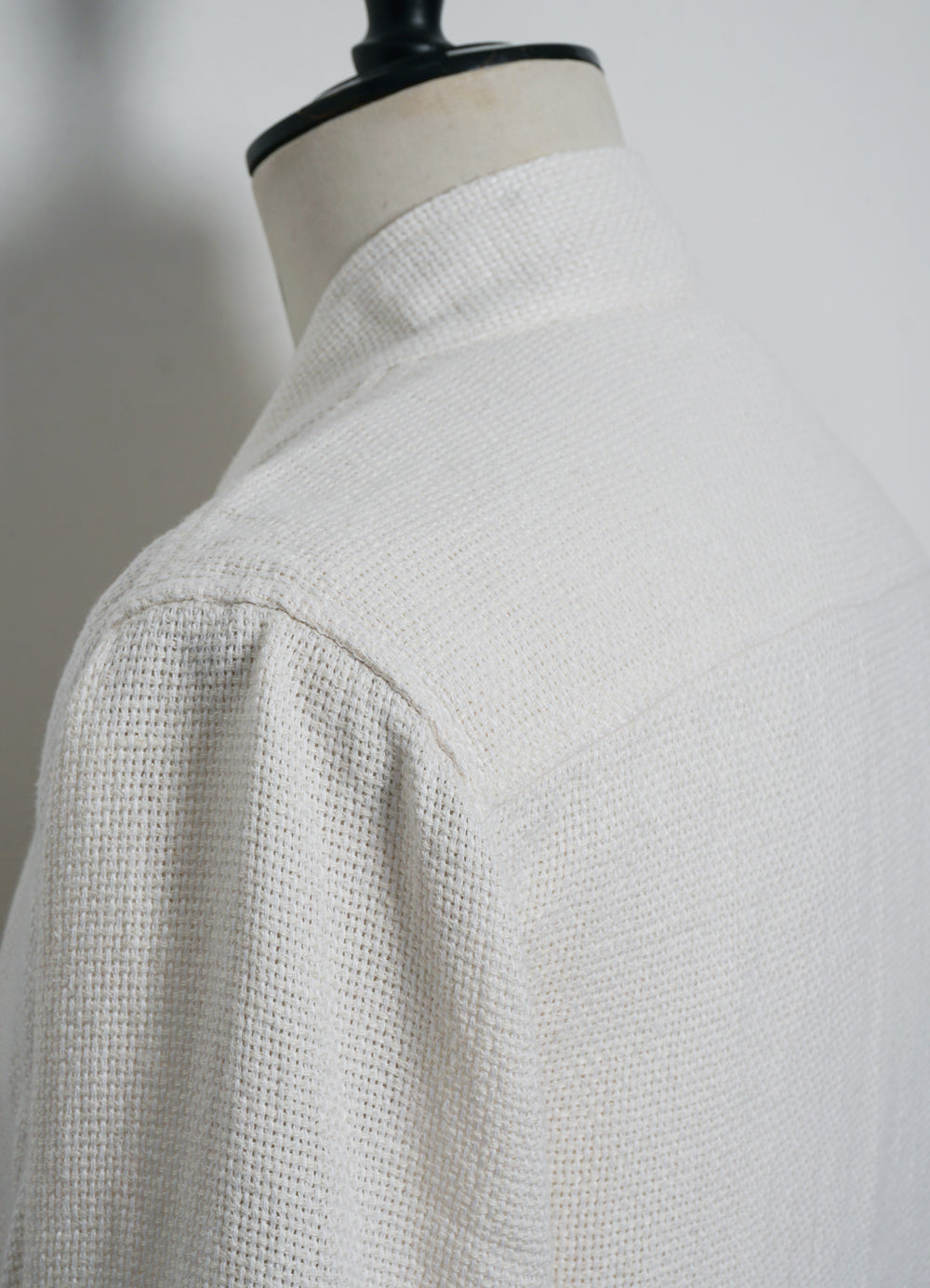 ROMAN 29-58-1 | Loose Cut Eastern Jacket | Off White Gauze