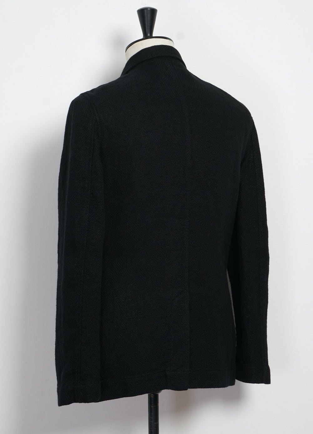 CHARLIE 29-58-2 | Easy Three Button Blazer | Black Gauze