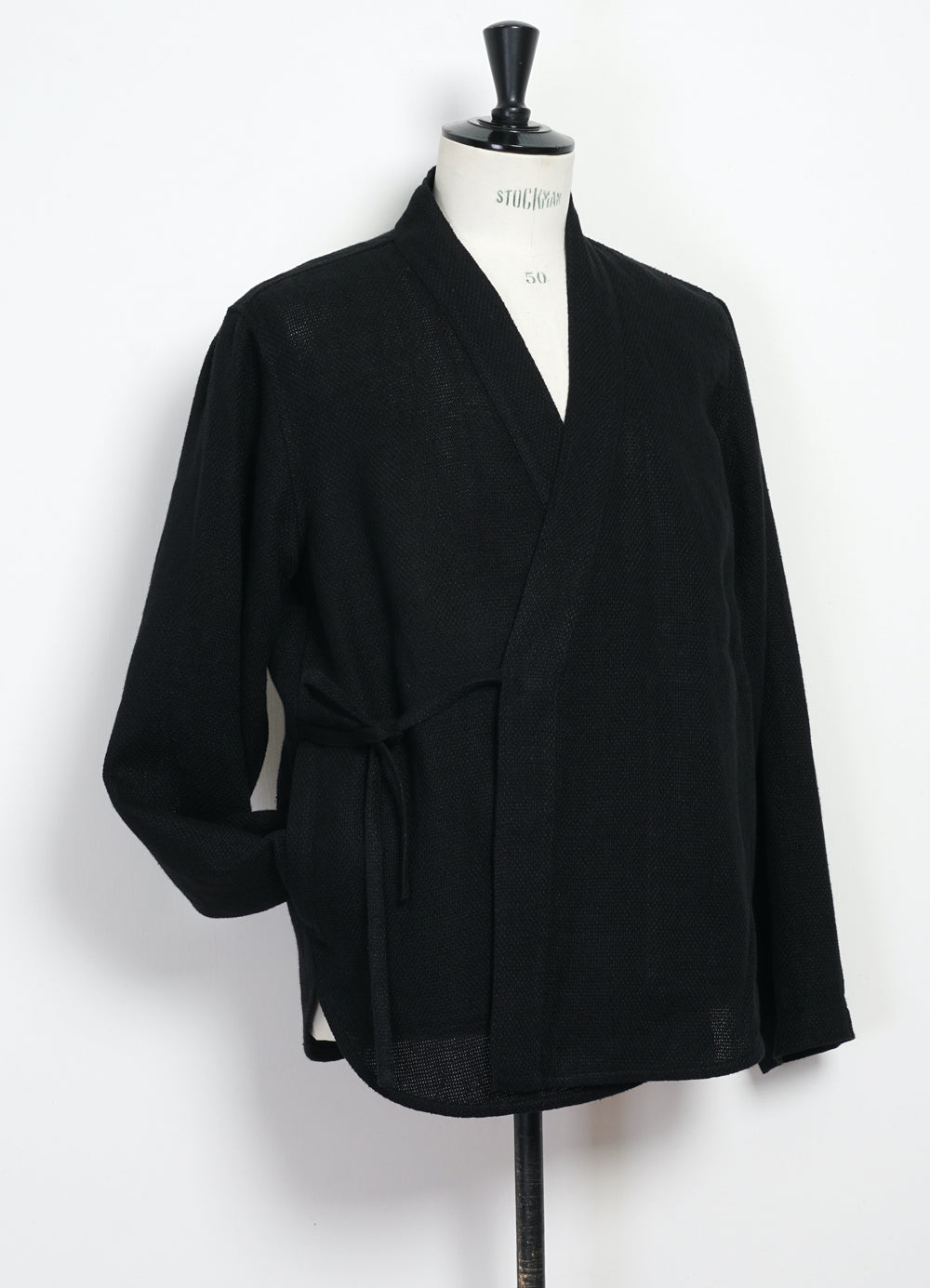 ROMAN 29-58-2 | Loose Cut Eastern Jacket | Black Gauze