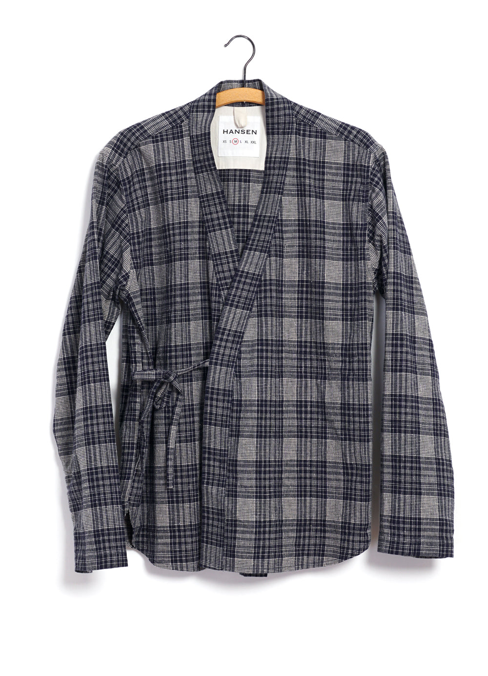 ROMAN 29-59-3 | Loose Cut Eastern Jacket | Navy Ecru Check