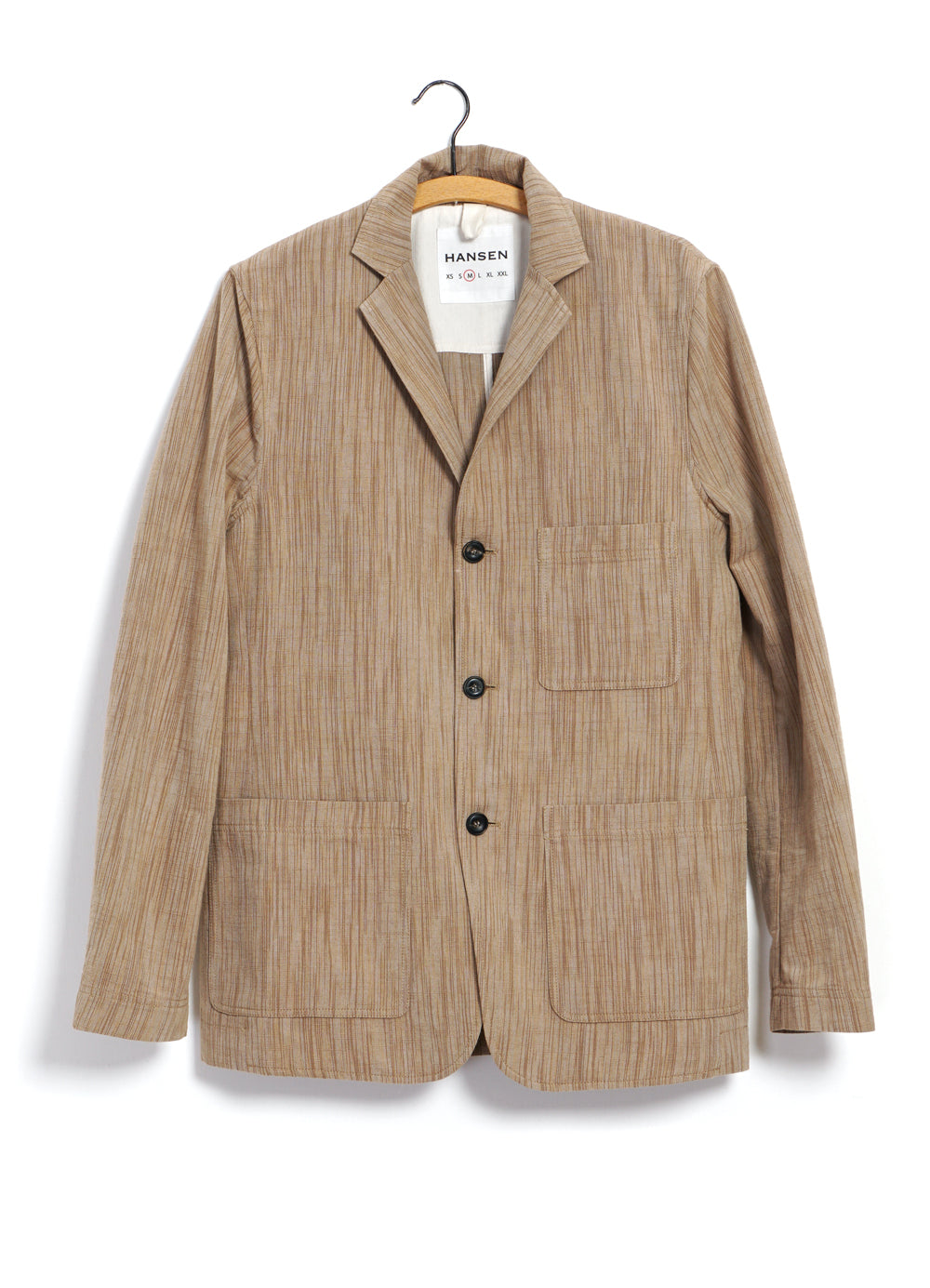 CHARLIE 29-61-9 | Easy Three Button Blazer | Sepia