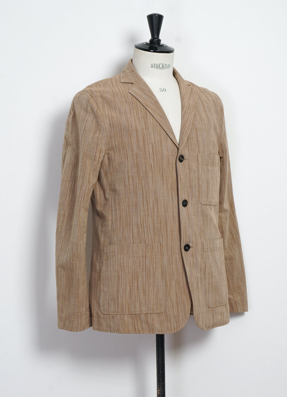 CHARLIE 29-61-9 | Easy Three Button Blazer | Sepia