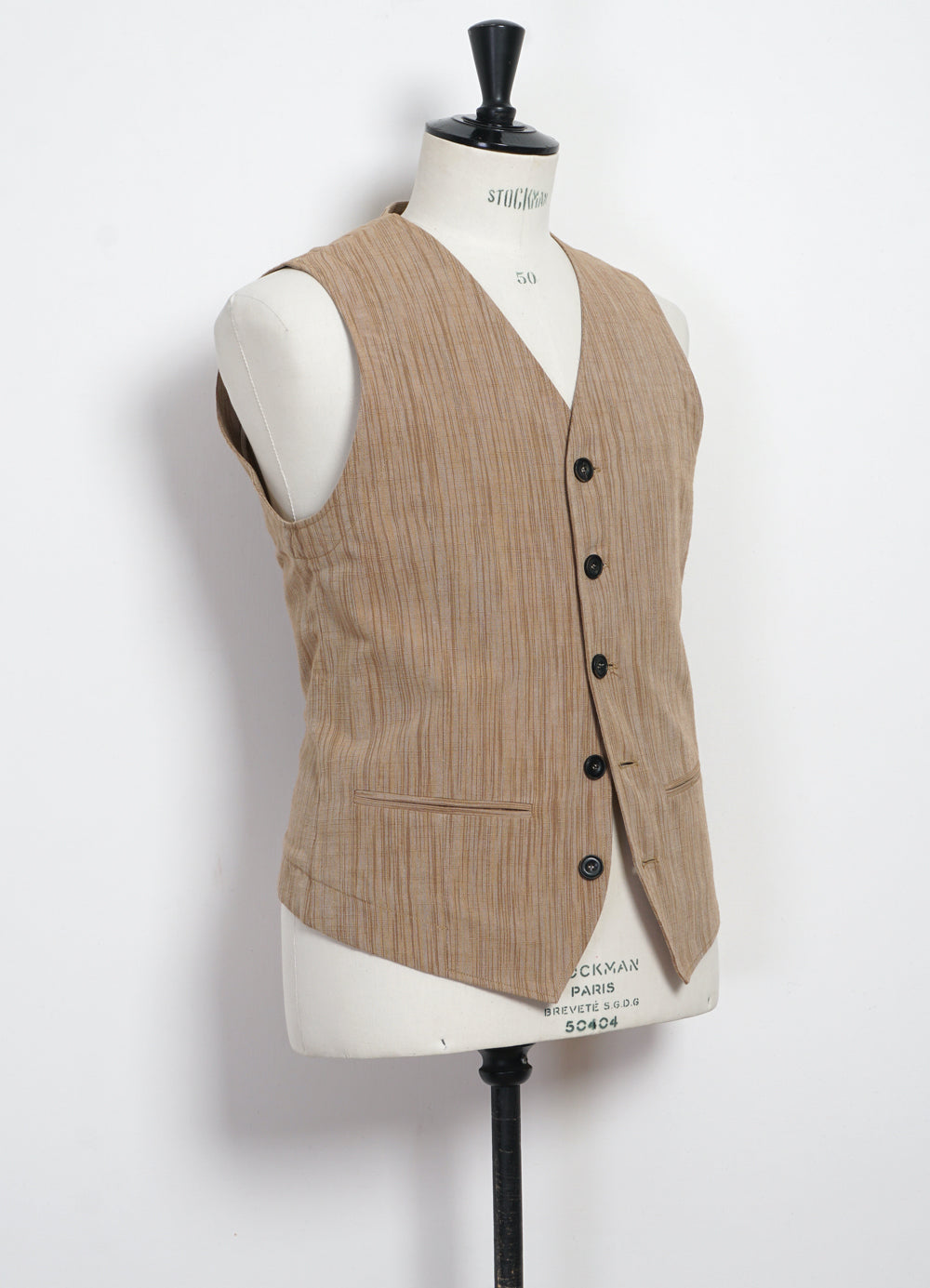 DANIEL 29-61-9 | Casual Waistcoat | Sepia