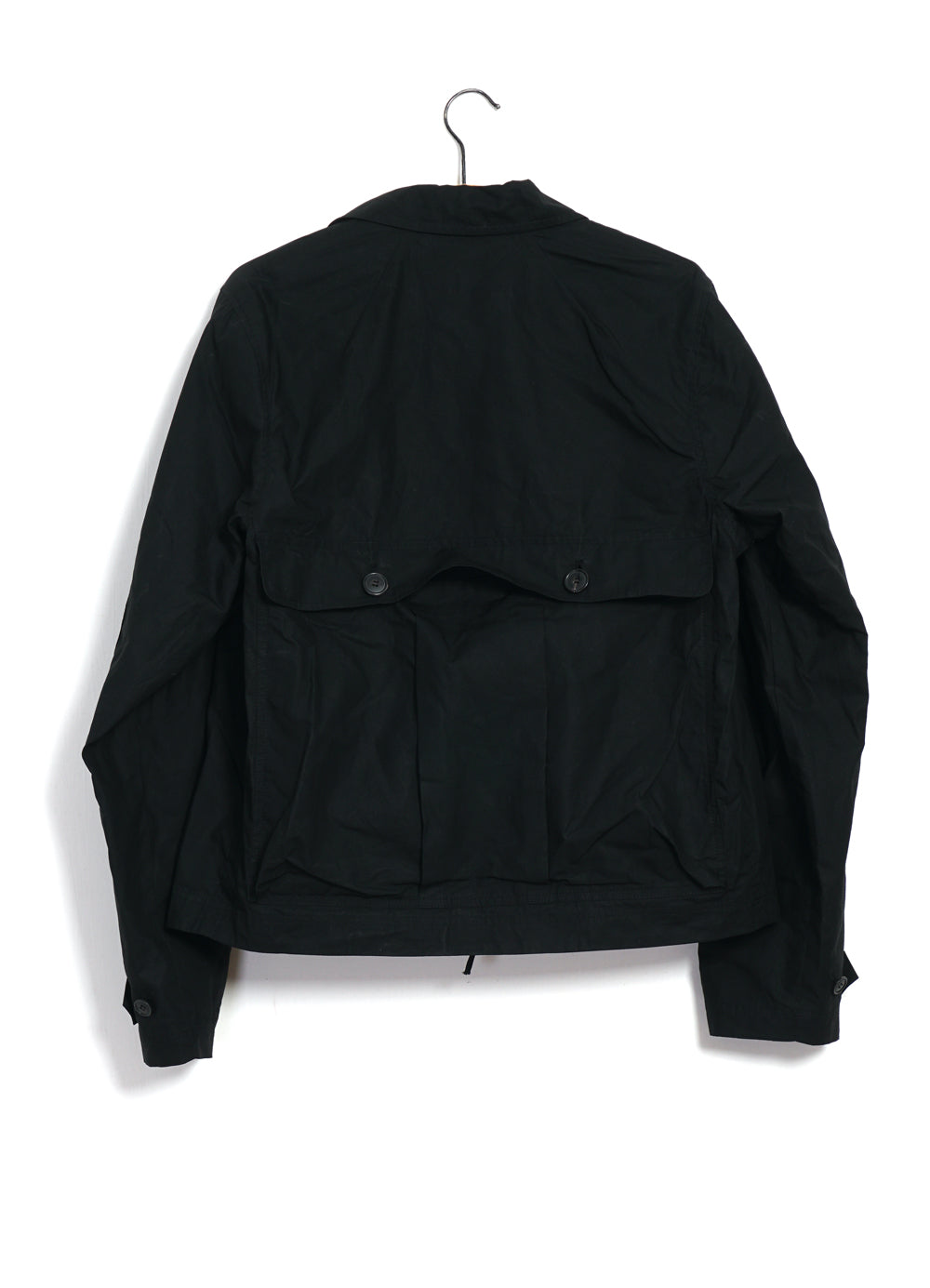 DEXTER 29-72-2 | Short Wide Utility Jacket | Waxed Black