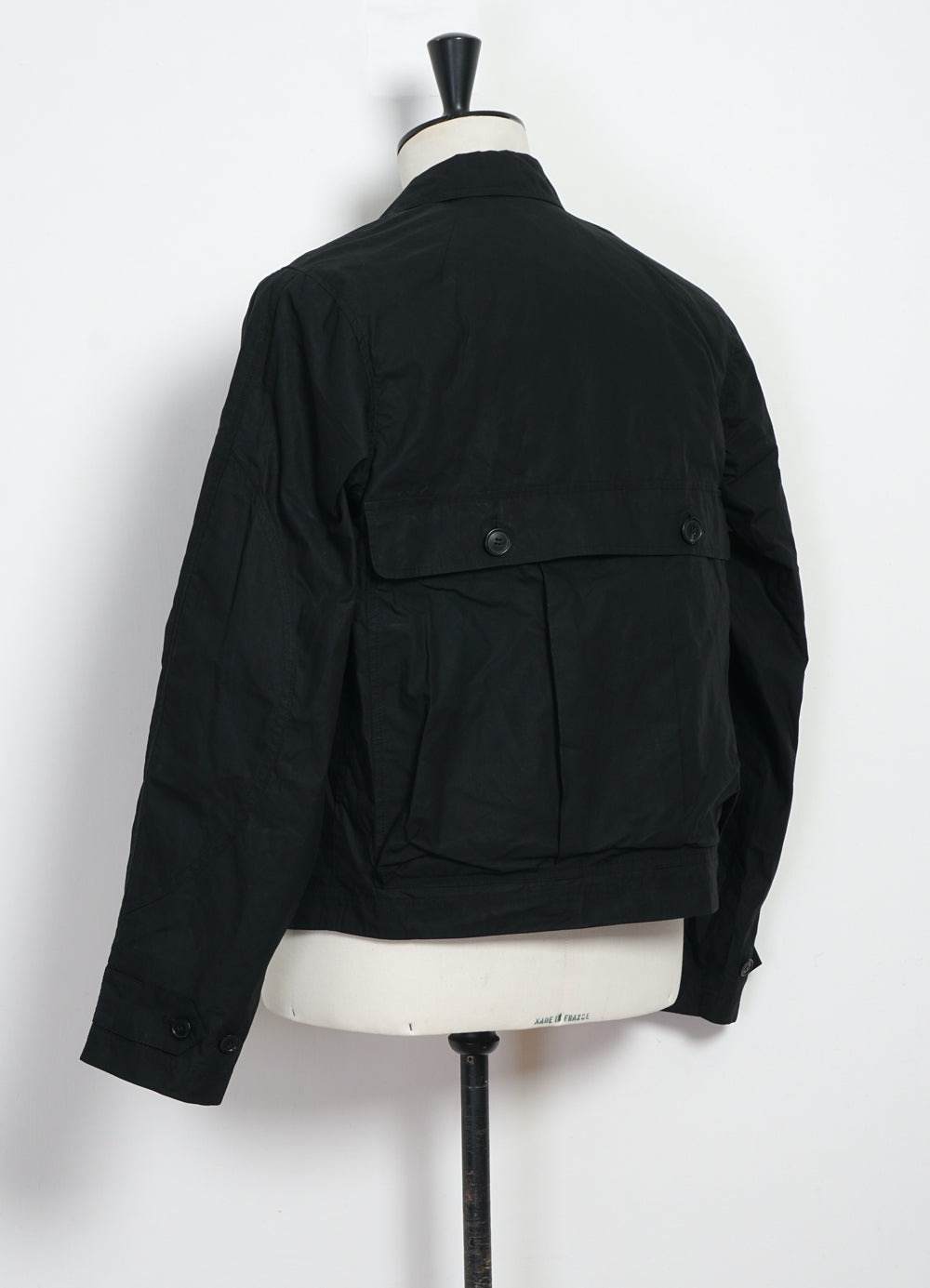 DEXTER 29-72-2 | Short Wide Utility Jacket | Waxed Black