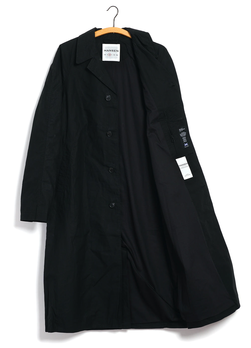 MORTEN 29-72-2 | Long Coat | Waxed Black