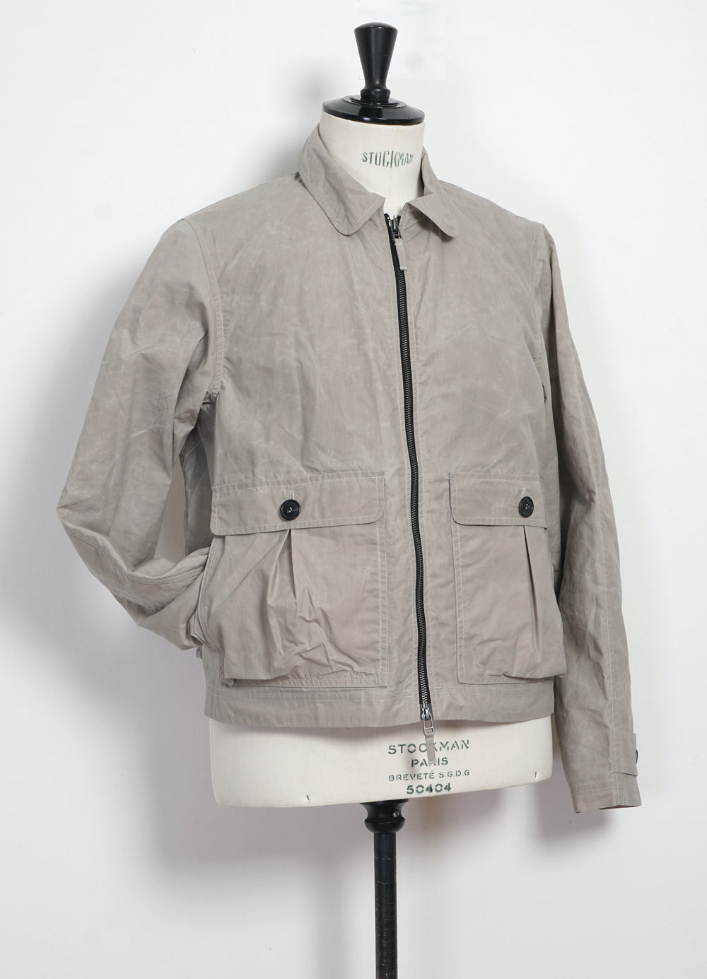 DEXTER 29-72-5 | Short Wide Utility Jacket | Waxed Concrete