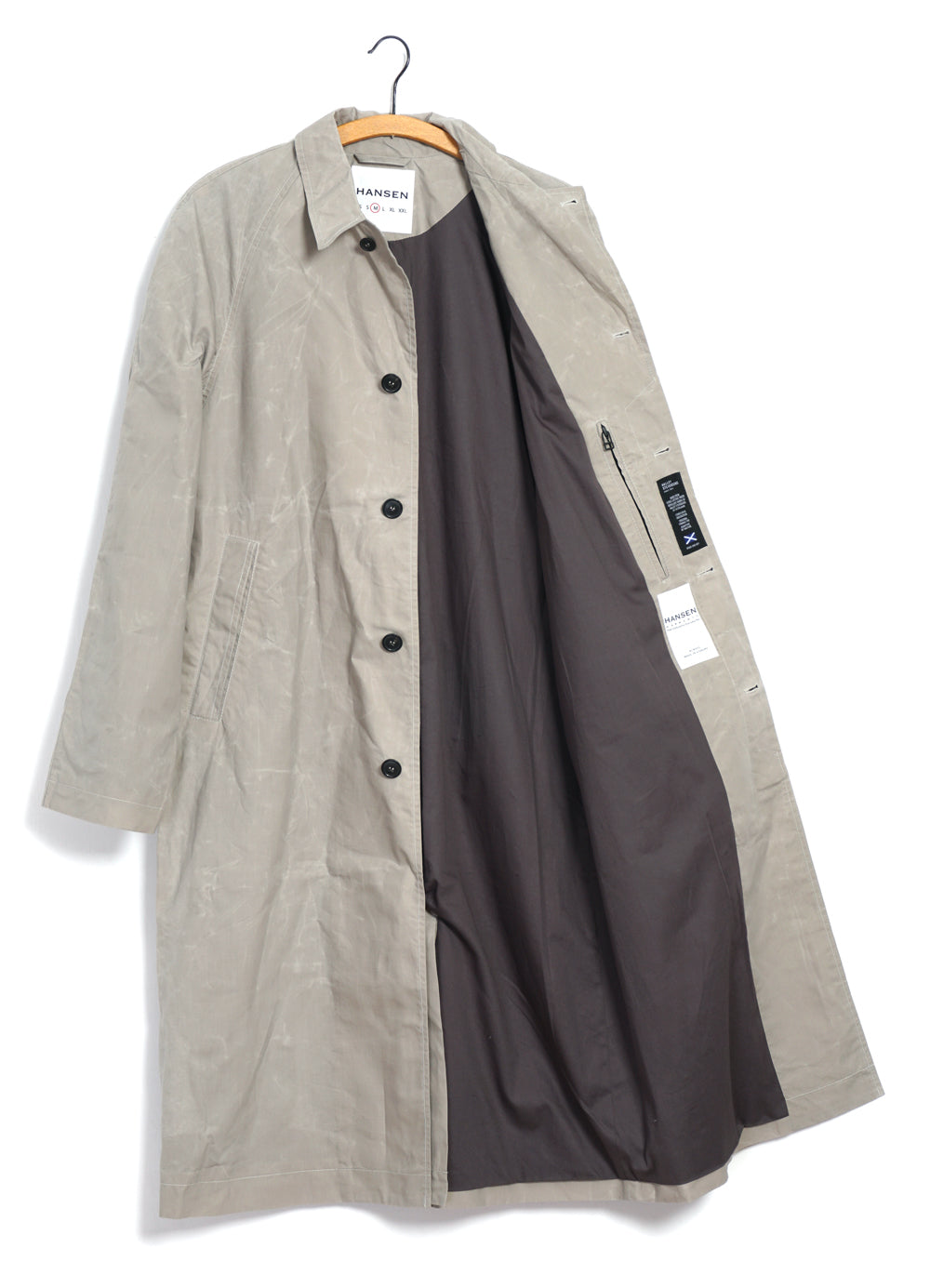 MORTEN 29-72-5 | Long Coat | Waxed Concrete