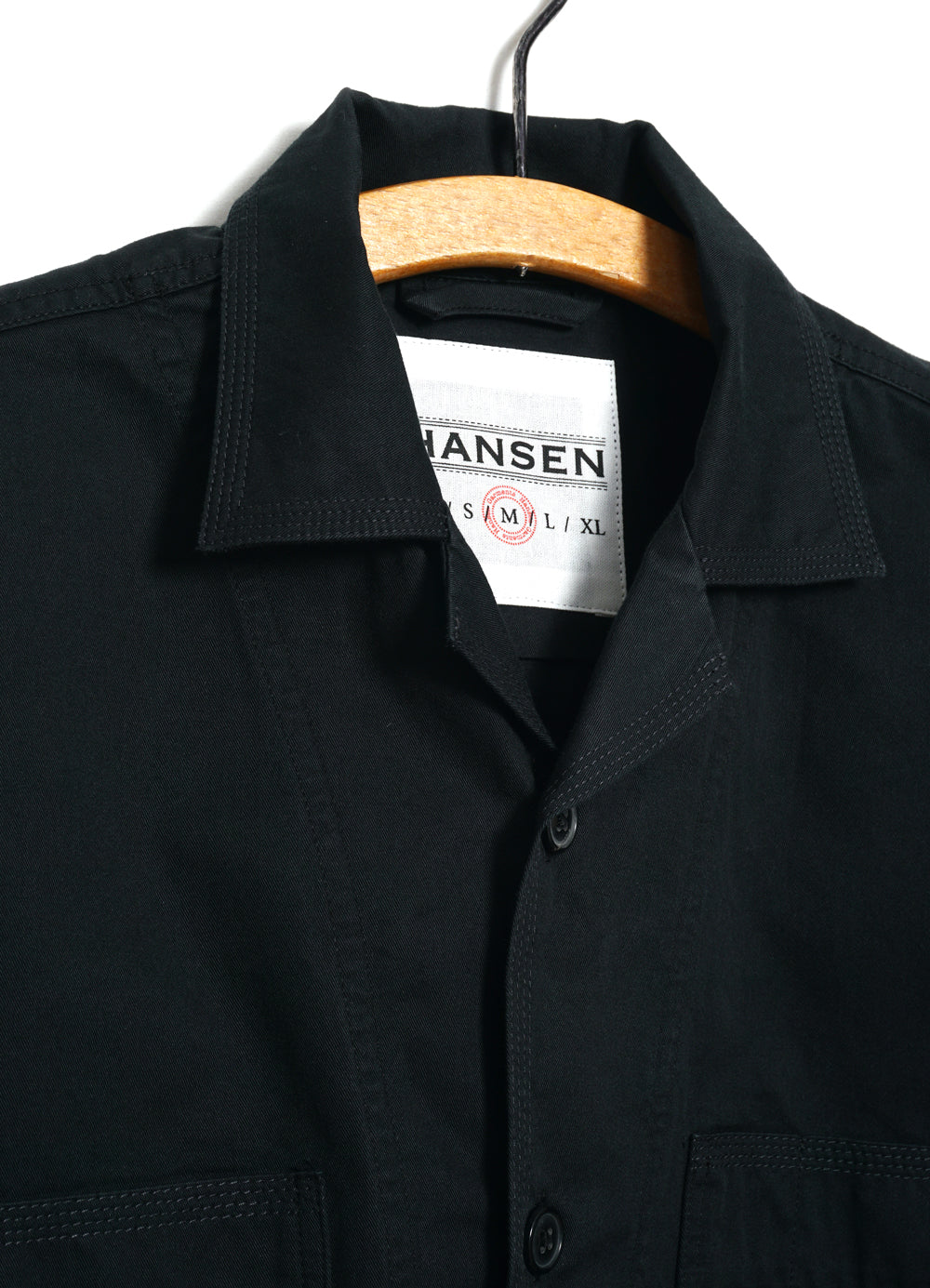 STEFFEN 29-77-2 | Shirt Jacket With Decorative Stitching | Black Drill