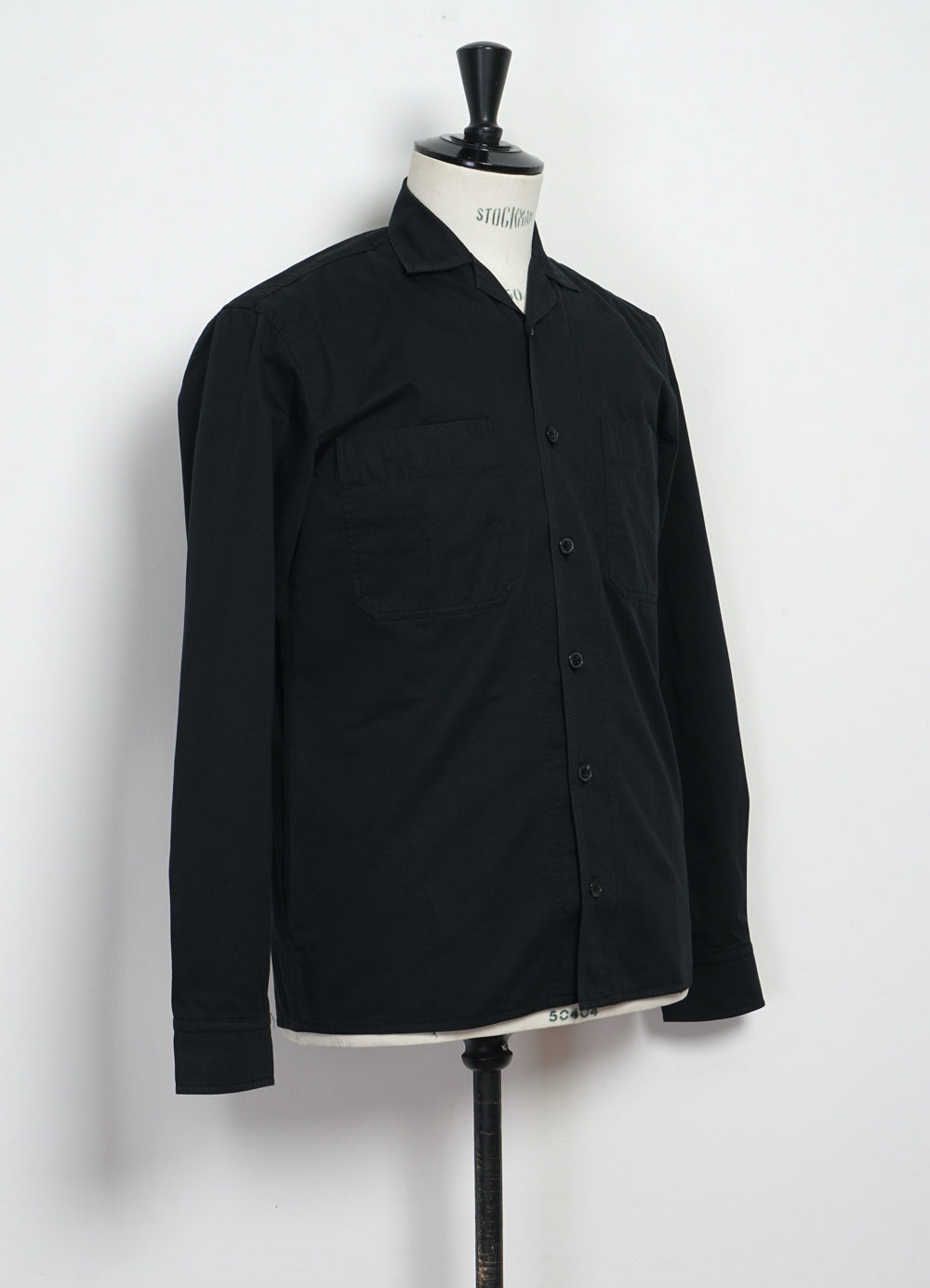 STEFFEN 29-77-2 | Shirt Jacket With Decorative Stitching | Black Drill