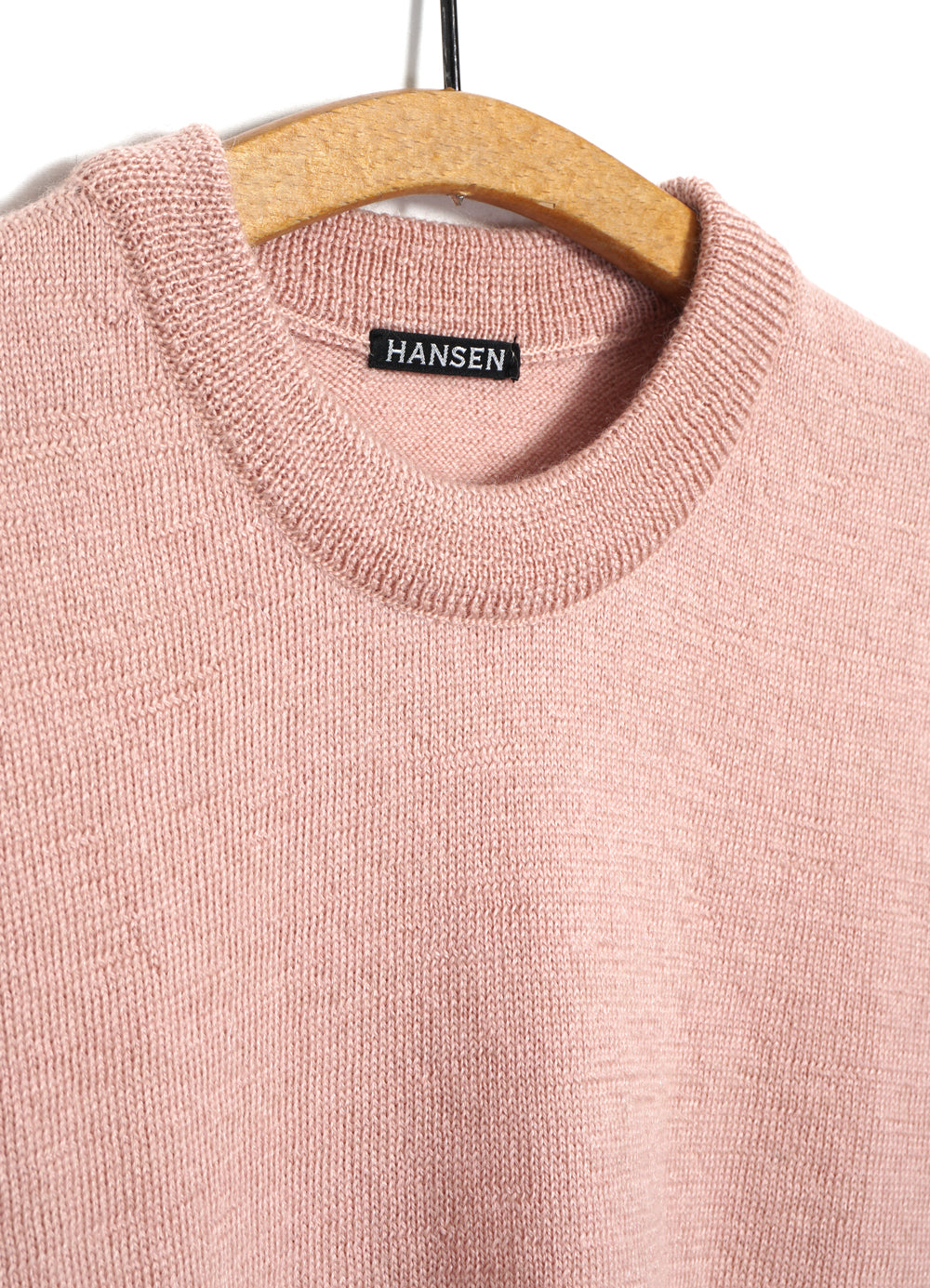 ESKE 30-04-9 | Knitted Crew Neck Sweater | Rose