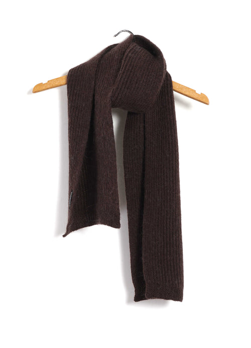 PETTER 30-04-7 | Rib Knit Scarf | Chocolate