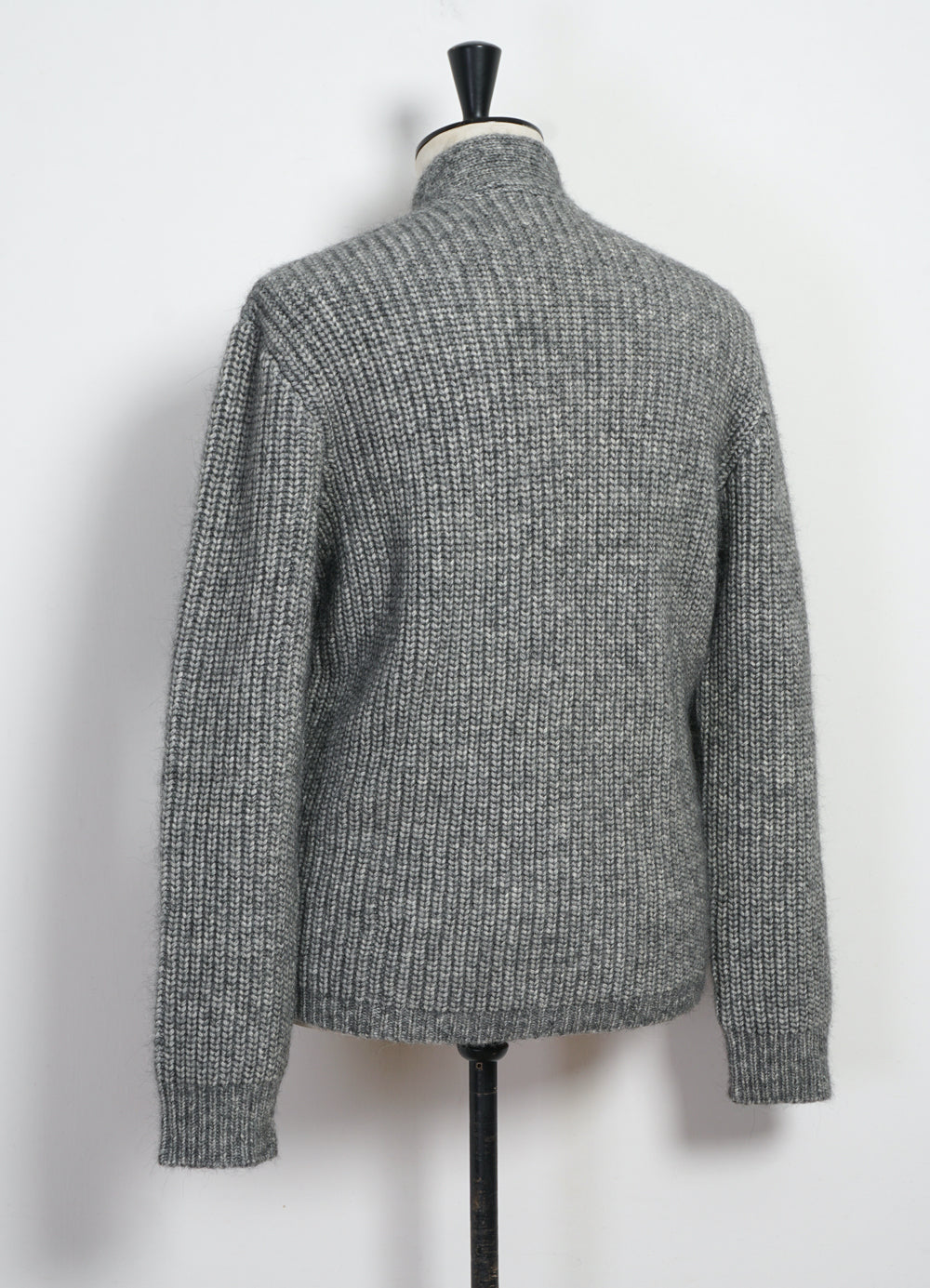 LINUS 30-07-5 | Heavy Rib Cardigan | Silver