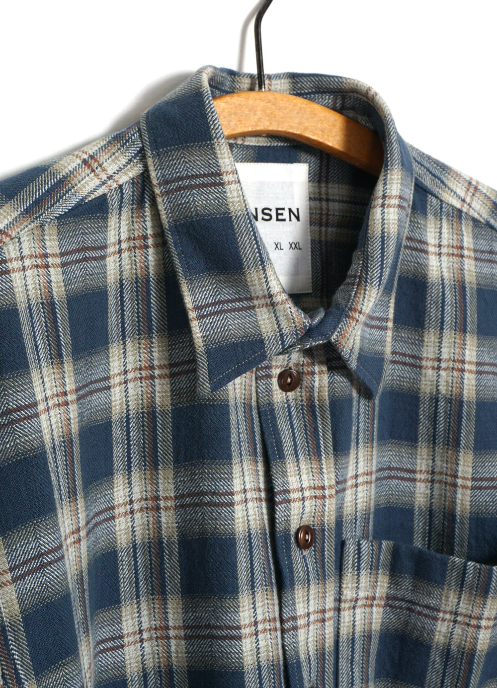 RAYMOND 30-22-3 | Loose Cut Shirt | Blue Checks