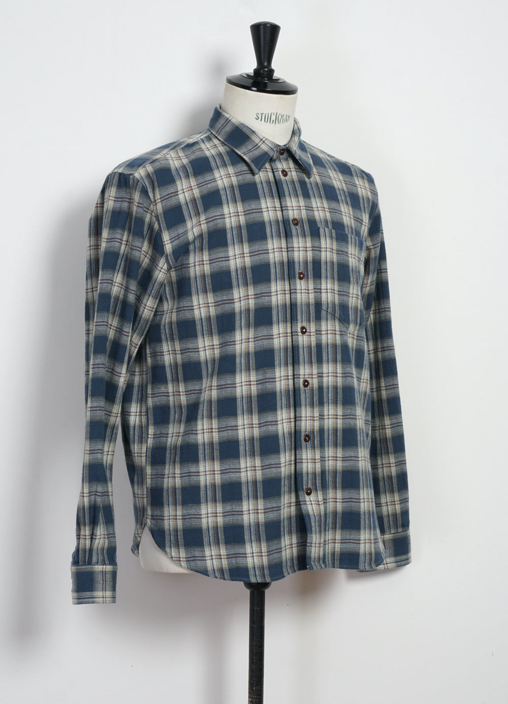 RAYMOND 30-22-3 | Loose Cut Shirt | Blue Checks