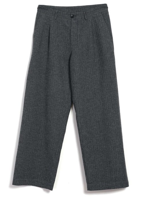 MIKA 30-29-5 | Wide Straight Pleated Trousers | Broken Grey