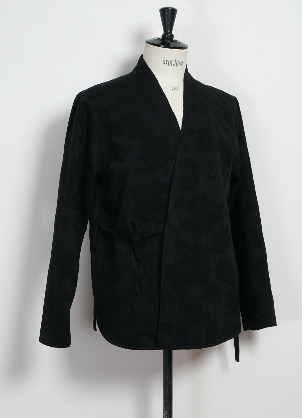 ROMAN 30-30-2 | Loose Cut Eastern Jacket | Black Flowers