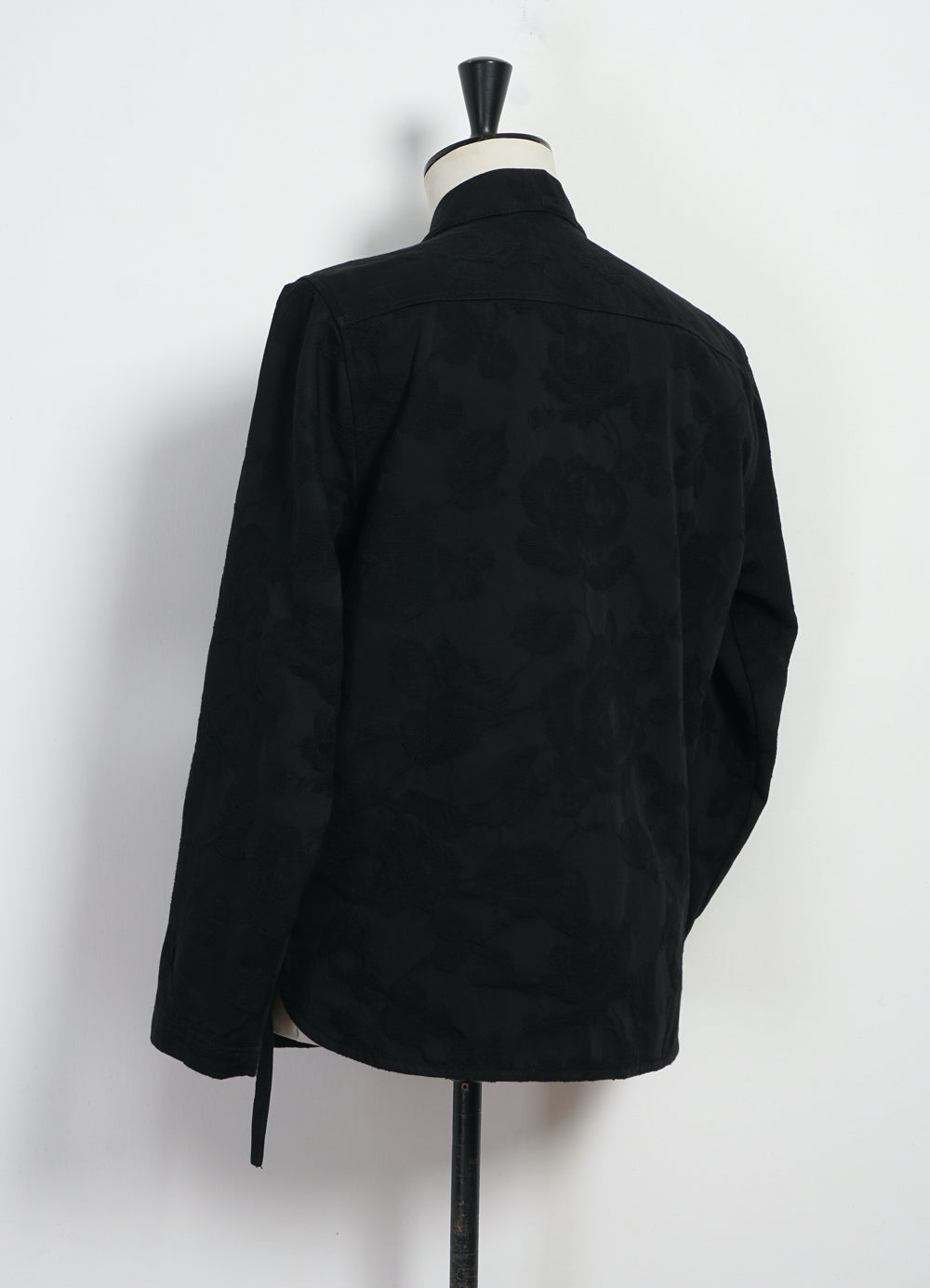 ROMAN 30-30-2 | Loose Cut Eastern Jacket | Black Flowers
