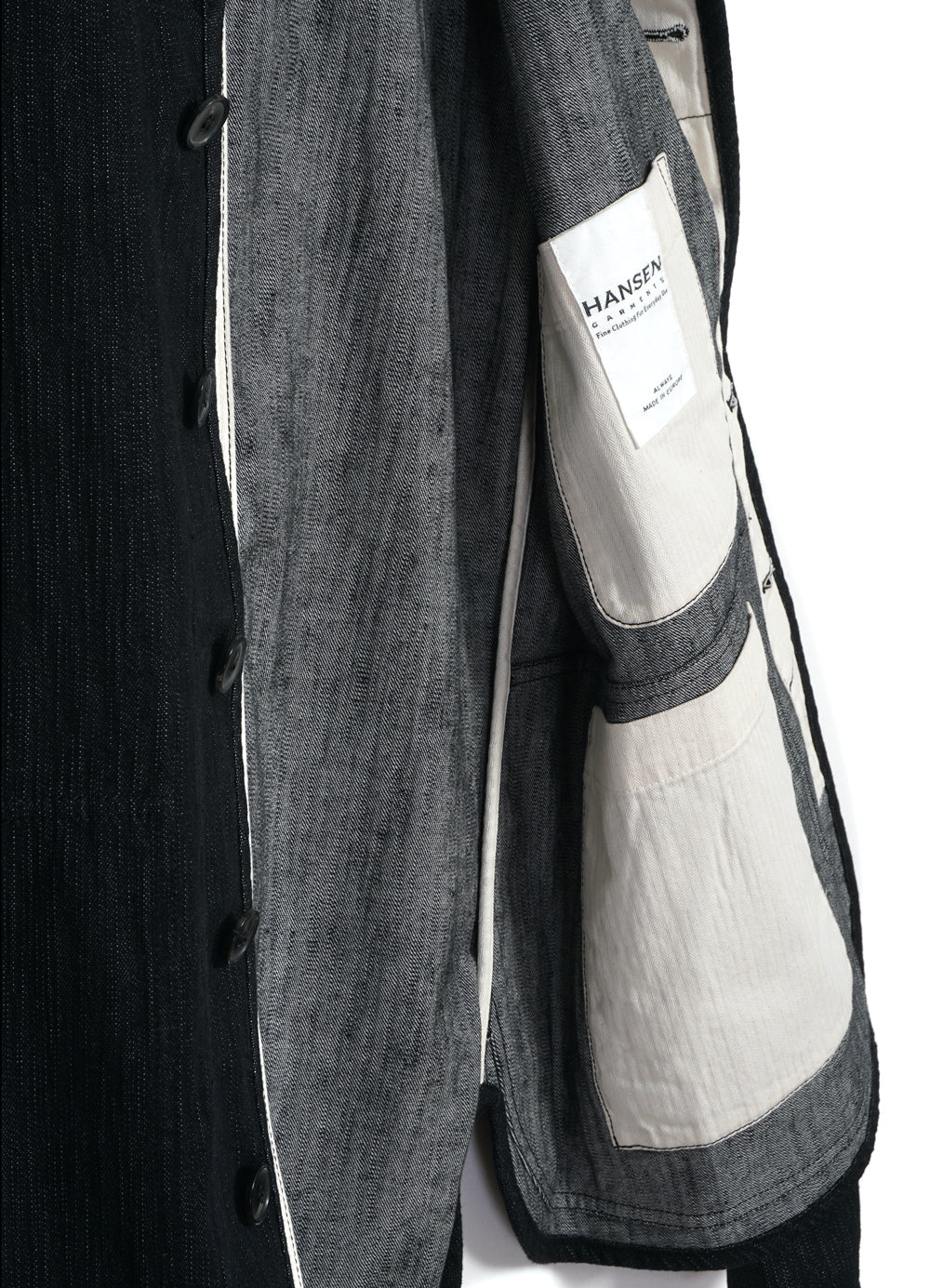 ERLING 30-31-2 | Refined Work Jacket | Black Slubdenim