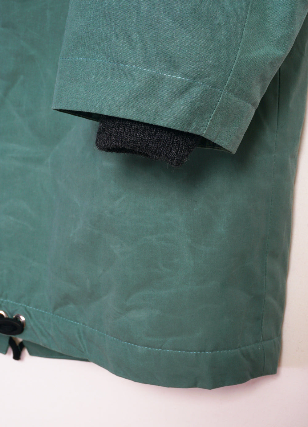 RASMUS 30-68-6 | Waxed Parka With Zipper | Faded Green
