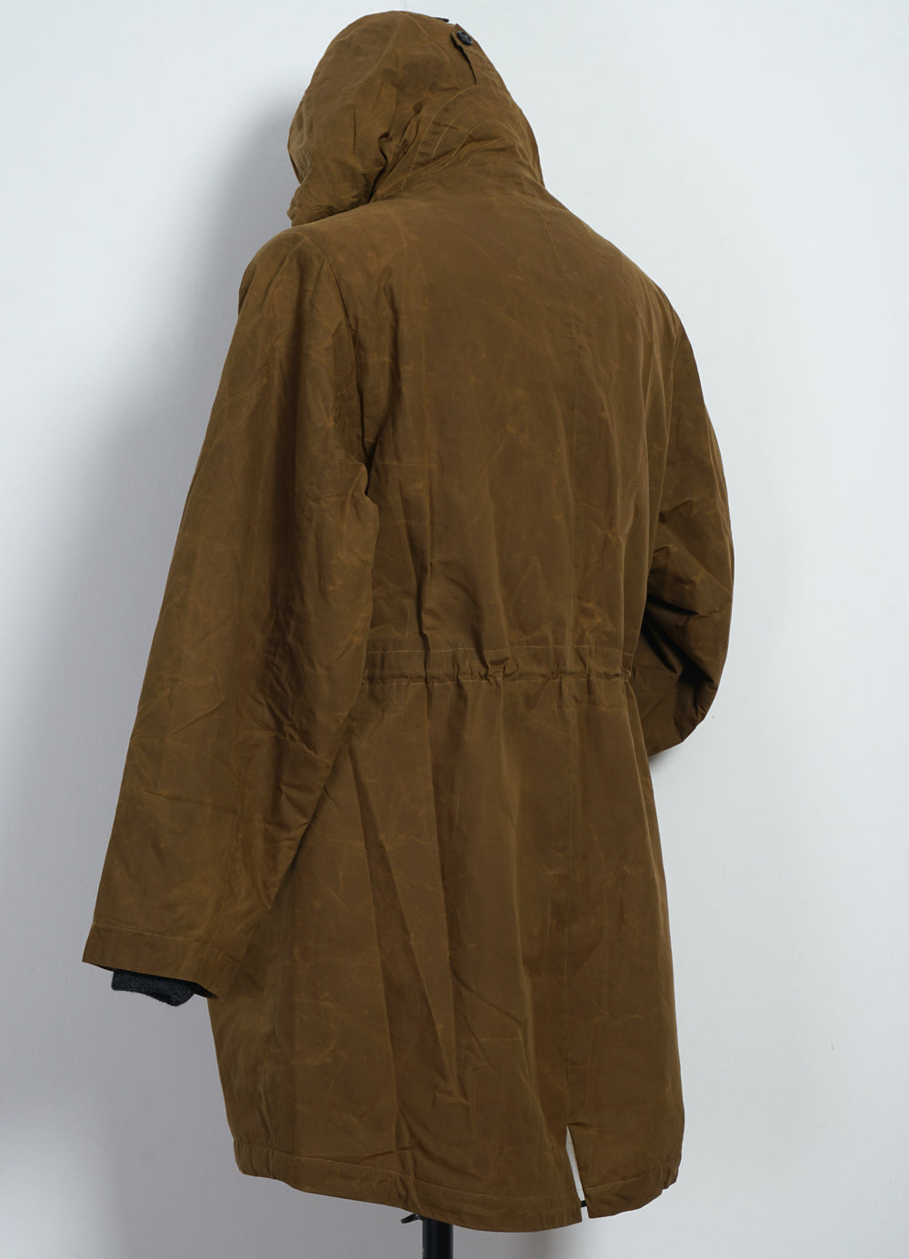 RASMUS 30-68-9 | Waxed Parka With Zipper | Breen