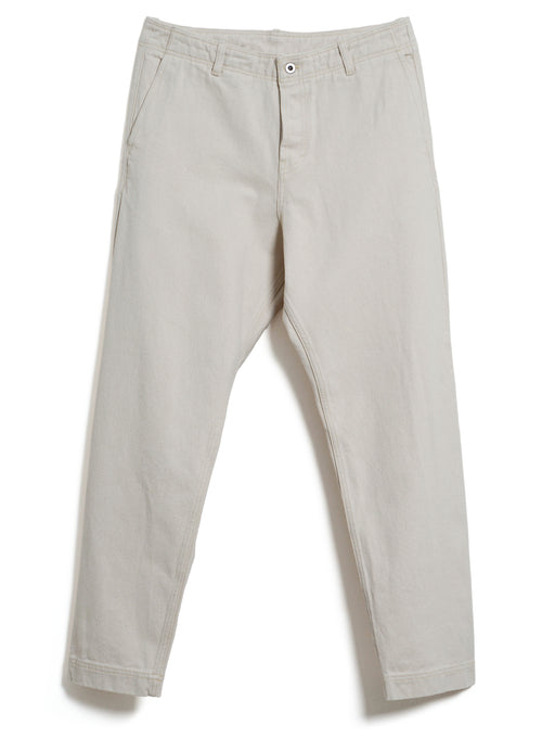 TRYGVE 31-26-1 | Cropped Workwear Trousers | Ecru