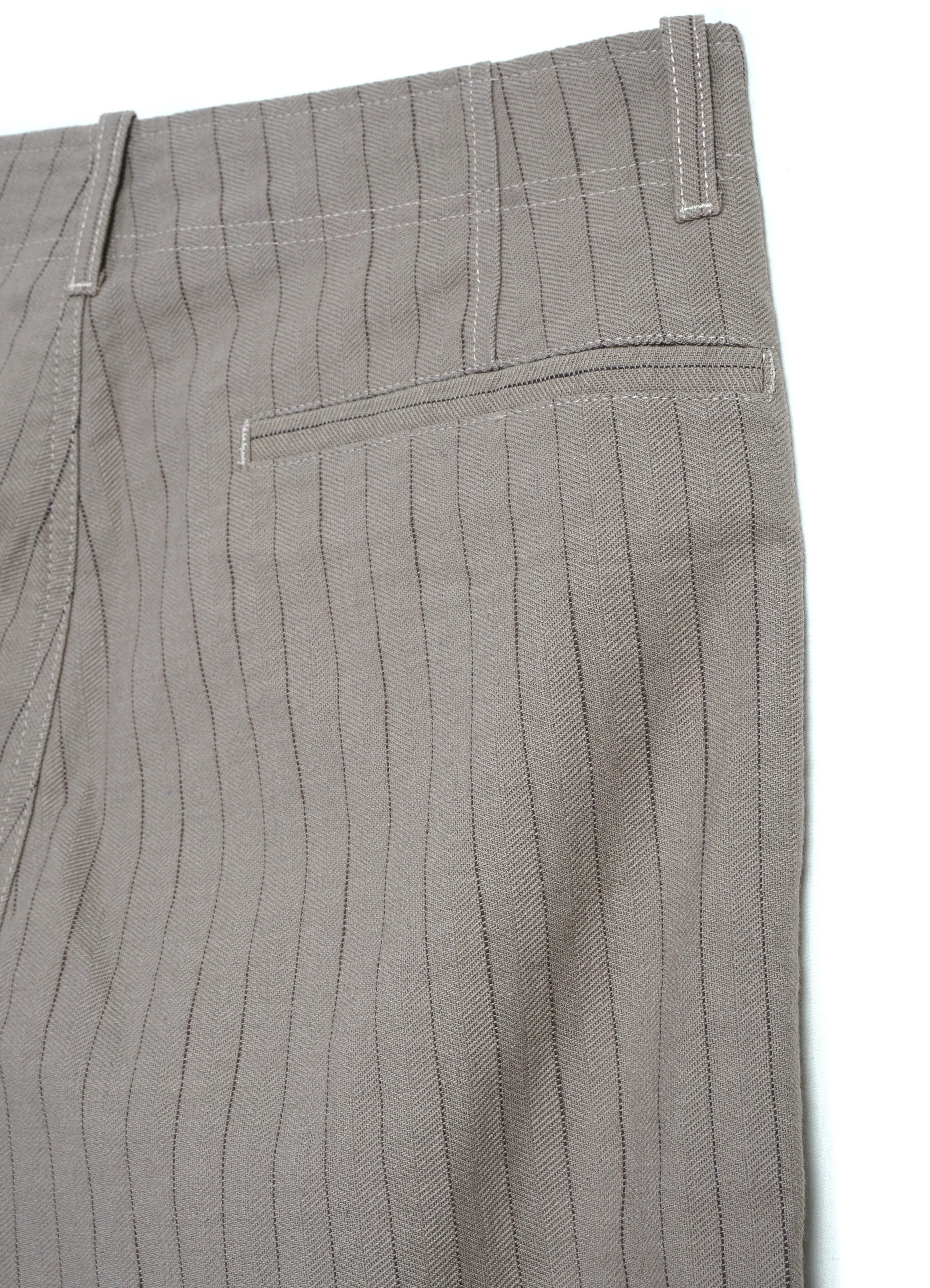 KELD 31-57-5 | Straight Cut Trousers | Beige Herringbone Pin