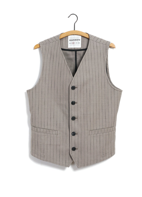 KNUD 31-57-5 | Casual Waistcoat | Beige Herringbone Pin