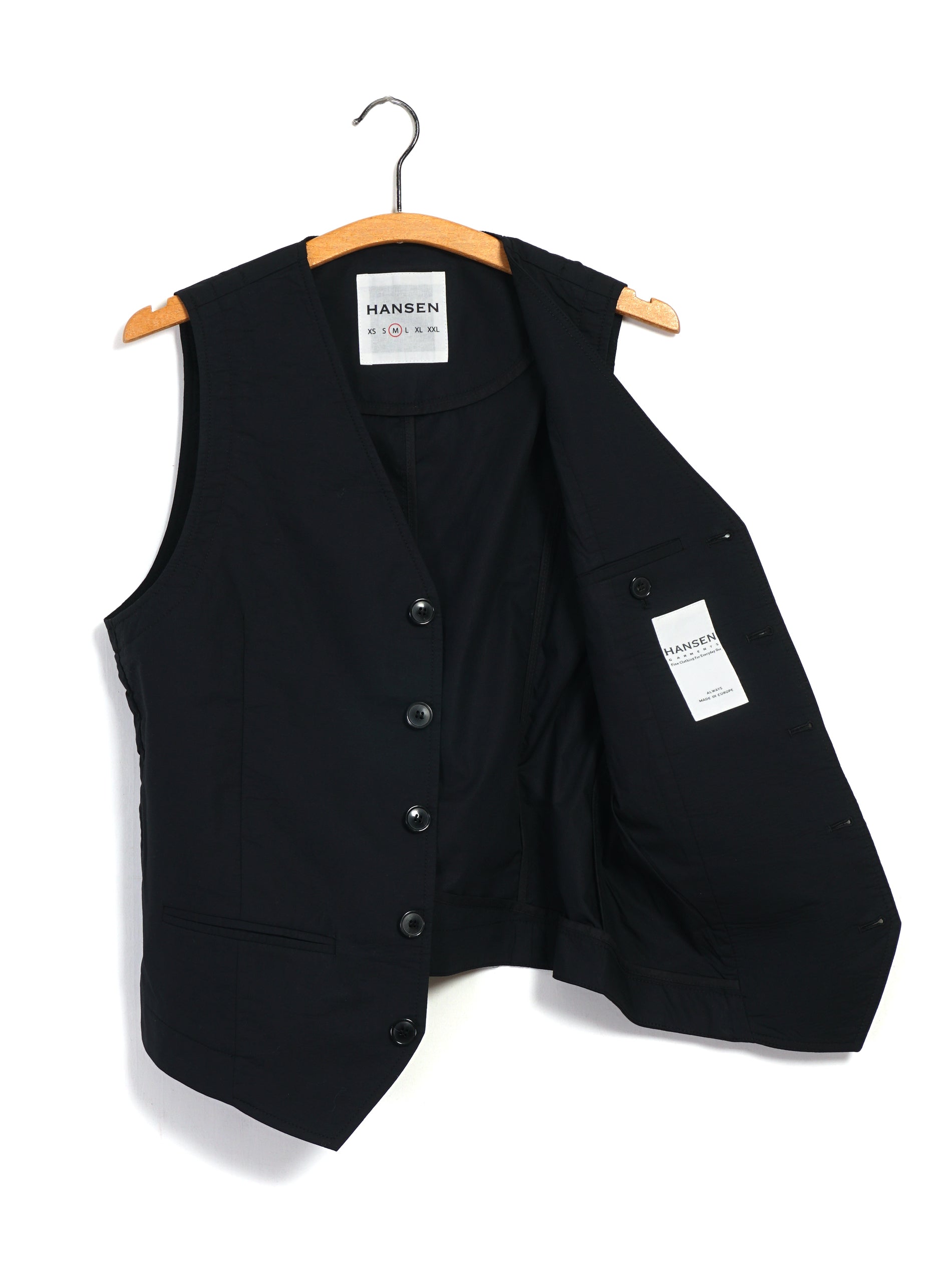 DANIEL 31-64-2 | Classic Waistcoat | Black Parachute
