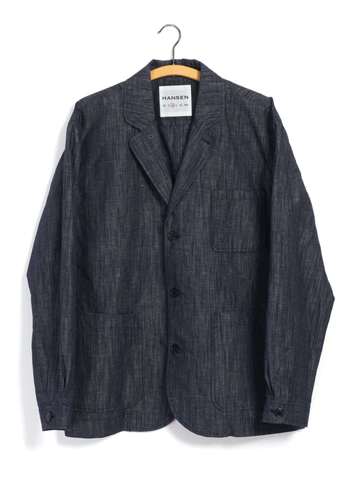MALVIN 31-74-3 | Loose Cut Blazer | Washed Navy