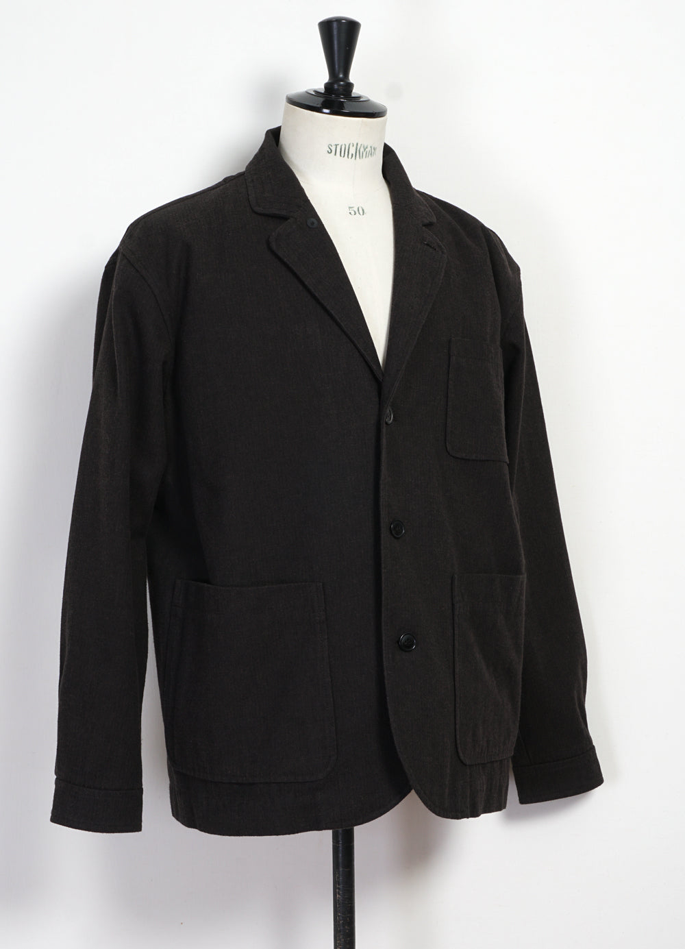 MALVIN 30-93-7 | Loose Cut Blazer | Brown Herringbone
