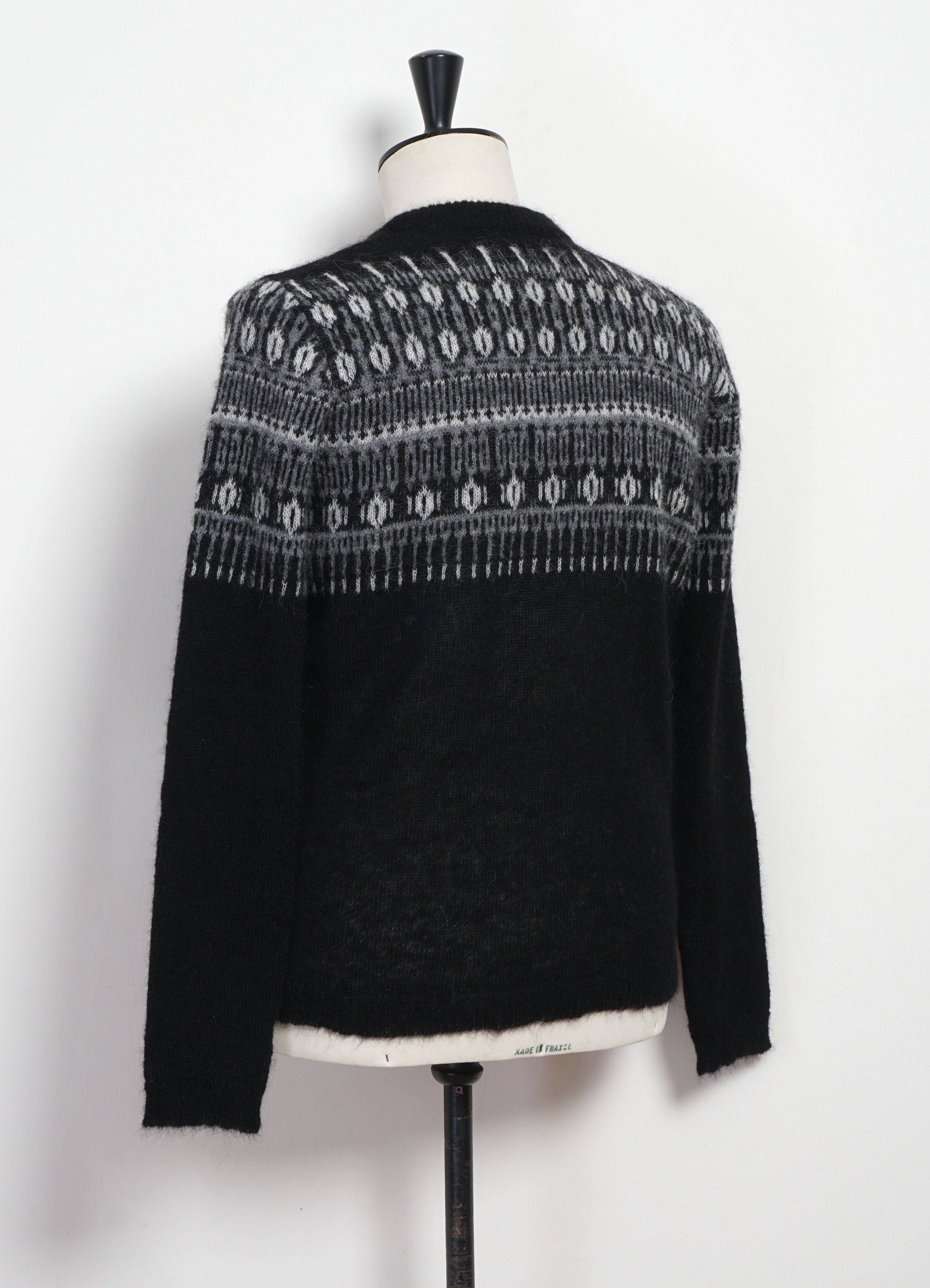 ESKE 32-02-2 | Jacquard Design Sweater | Nordic Black